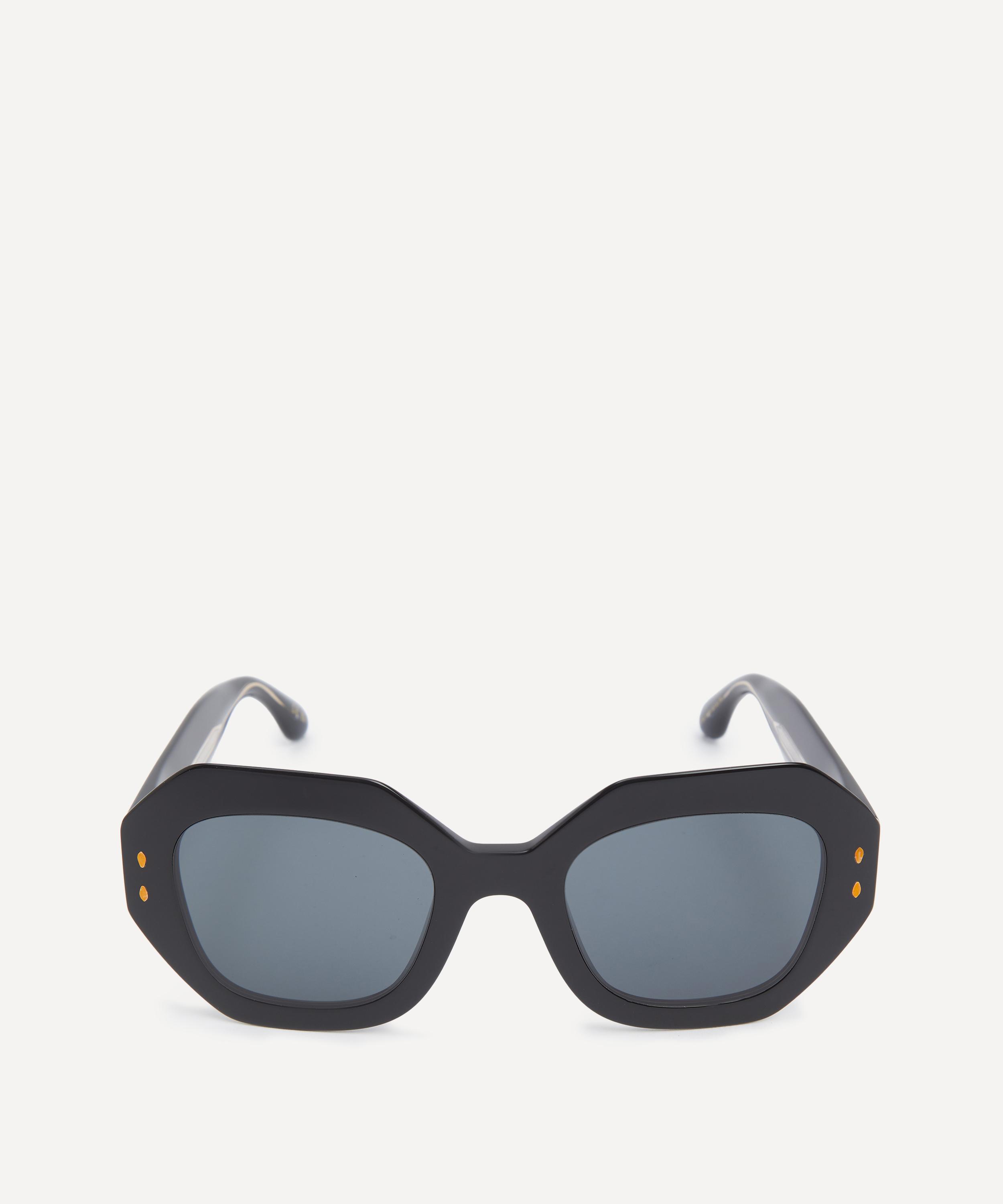 Isabel Marant - Black Acetate Geometric Frame Sunglasses