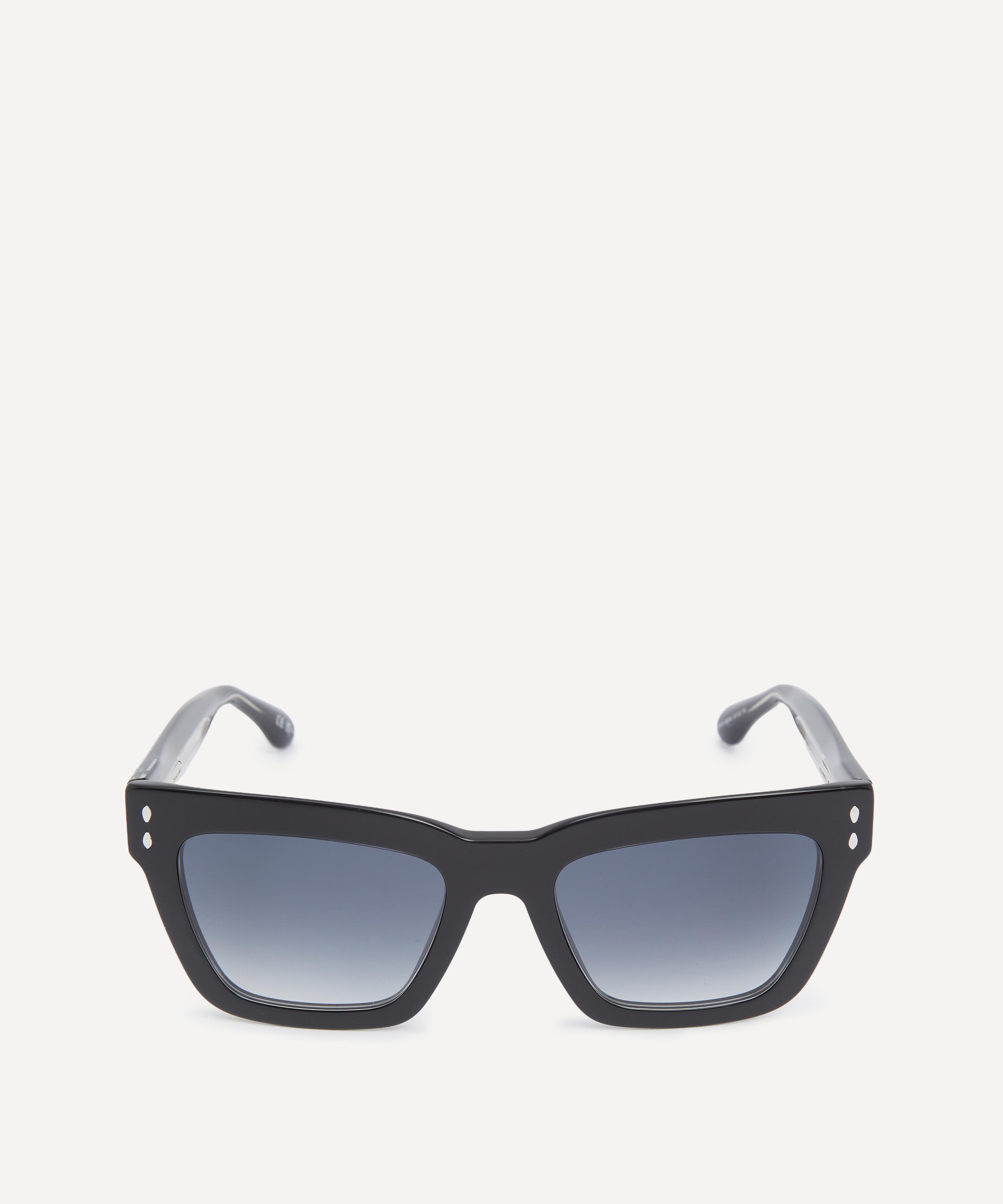 Isabel Marant - Black Acetate Rectangular Chunky Sunglasses