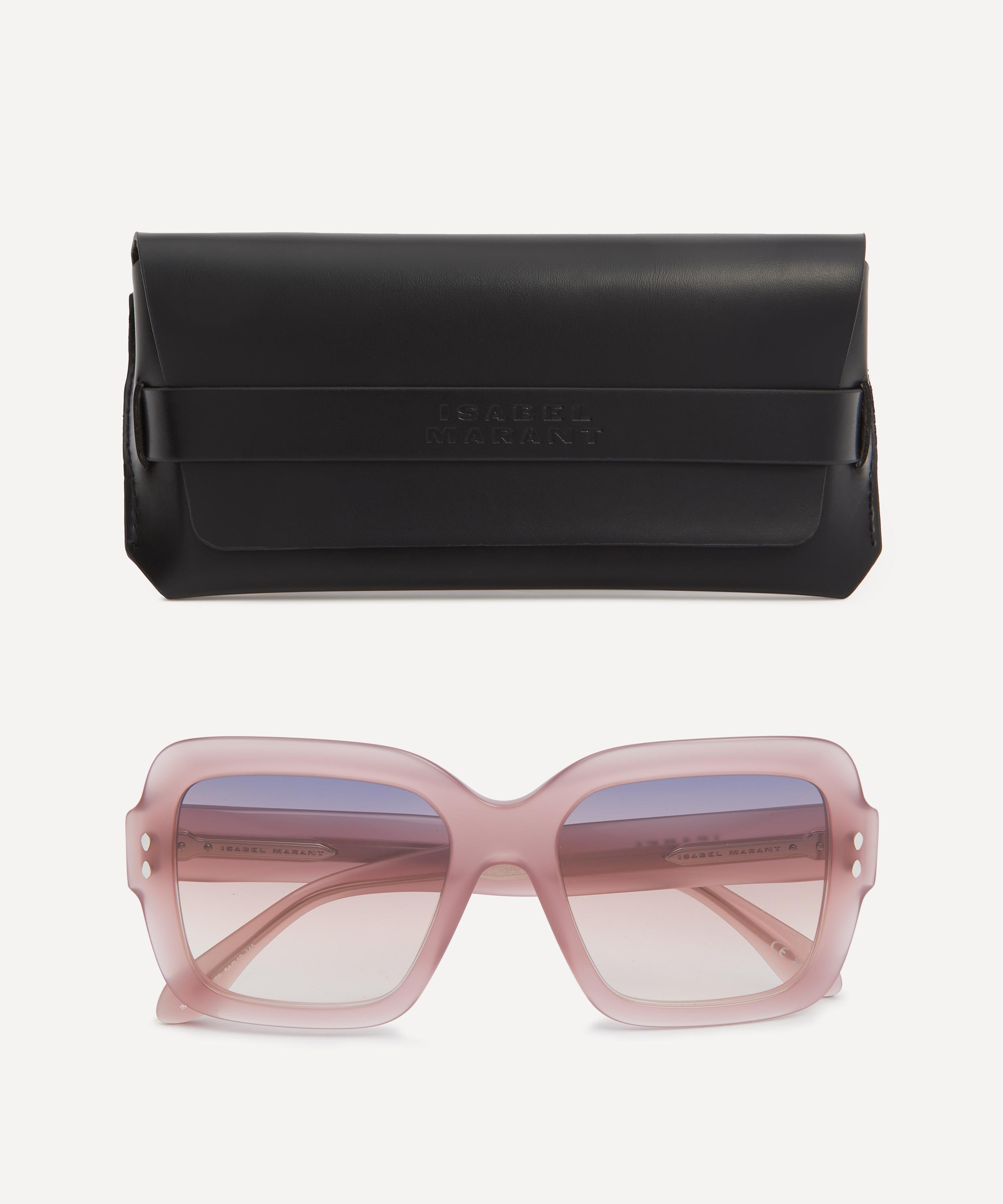 Isabel Marant Pink Acetate Square Sunglasses | Liberty display picture 1