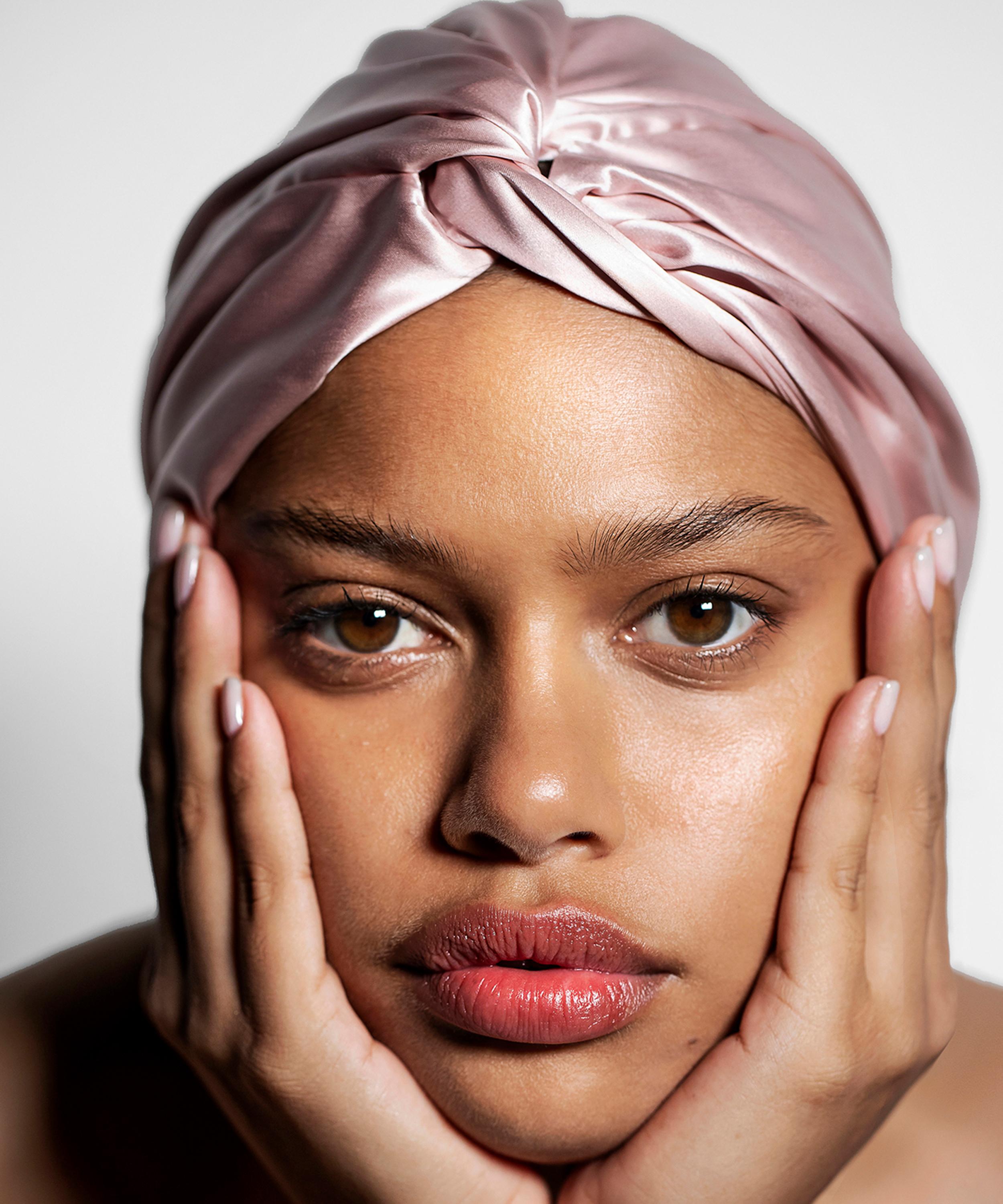 Slip - Pink Silk Hair Turban image number 1