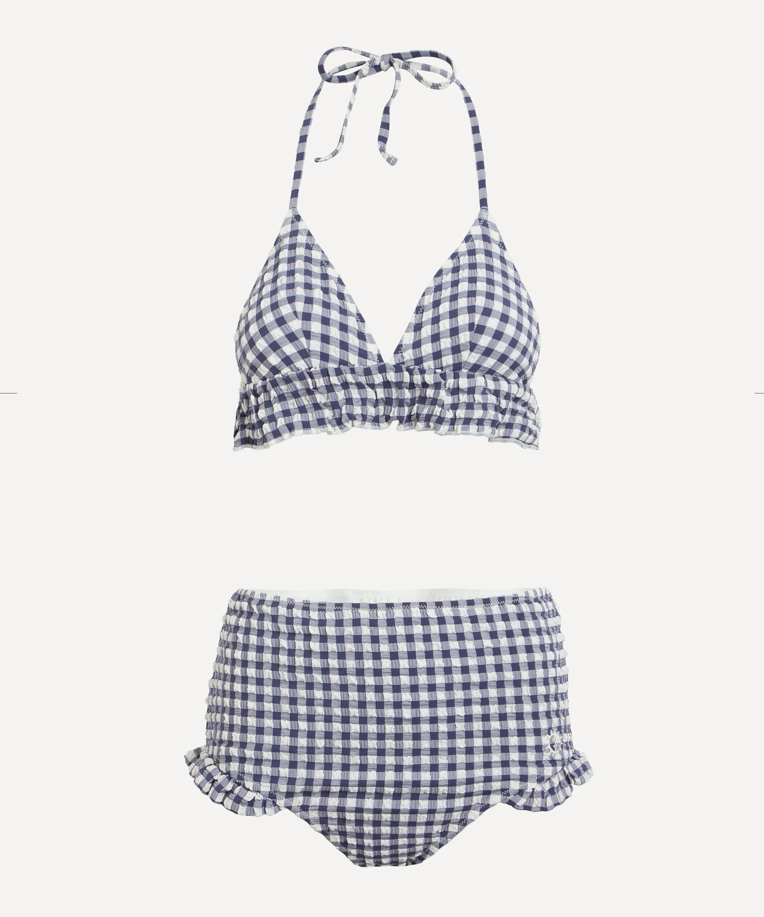 PAPER LONDON - Ruffle Triangle High-Rise Bikini 