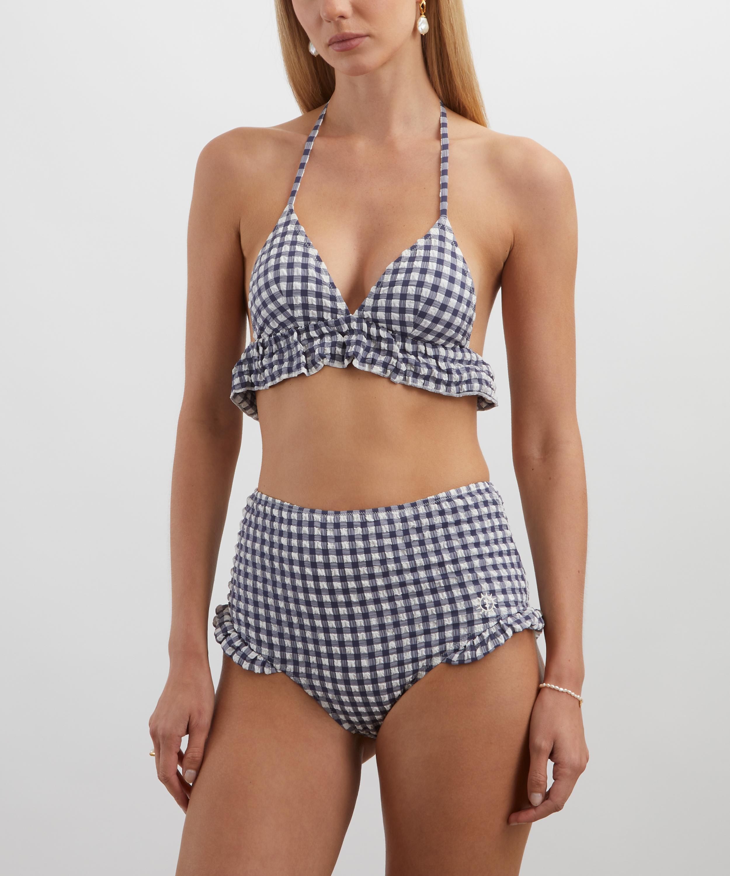 PAPER LONDON - Ruffle Triangle High-Rise Bikini  image number 2