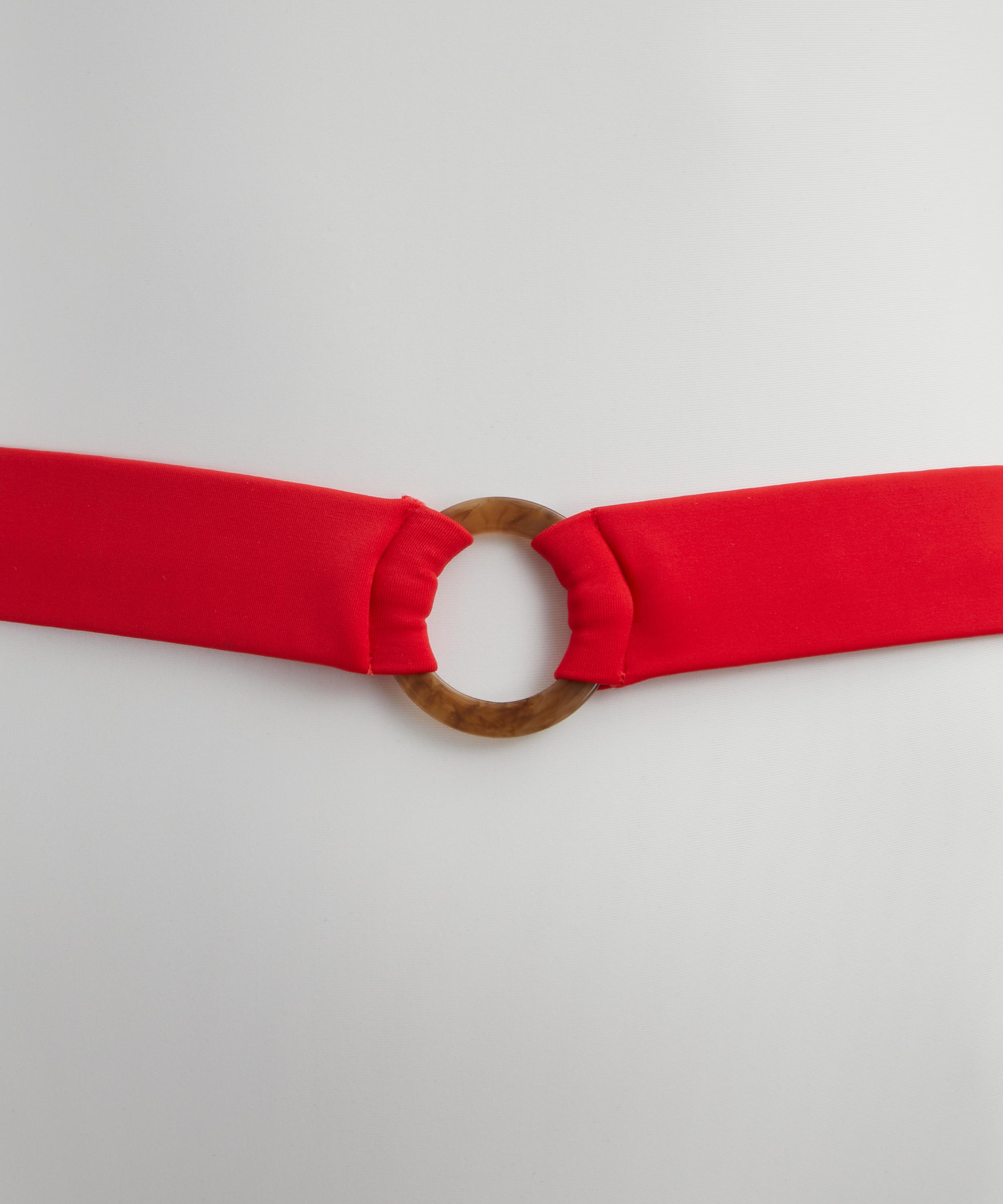 PAPER LONDON - Scoop Red-Ivory Swimsuit image number 4
