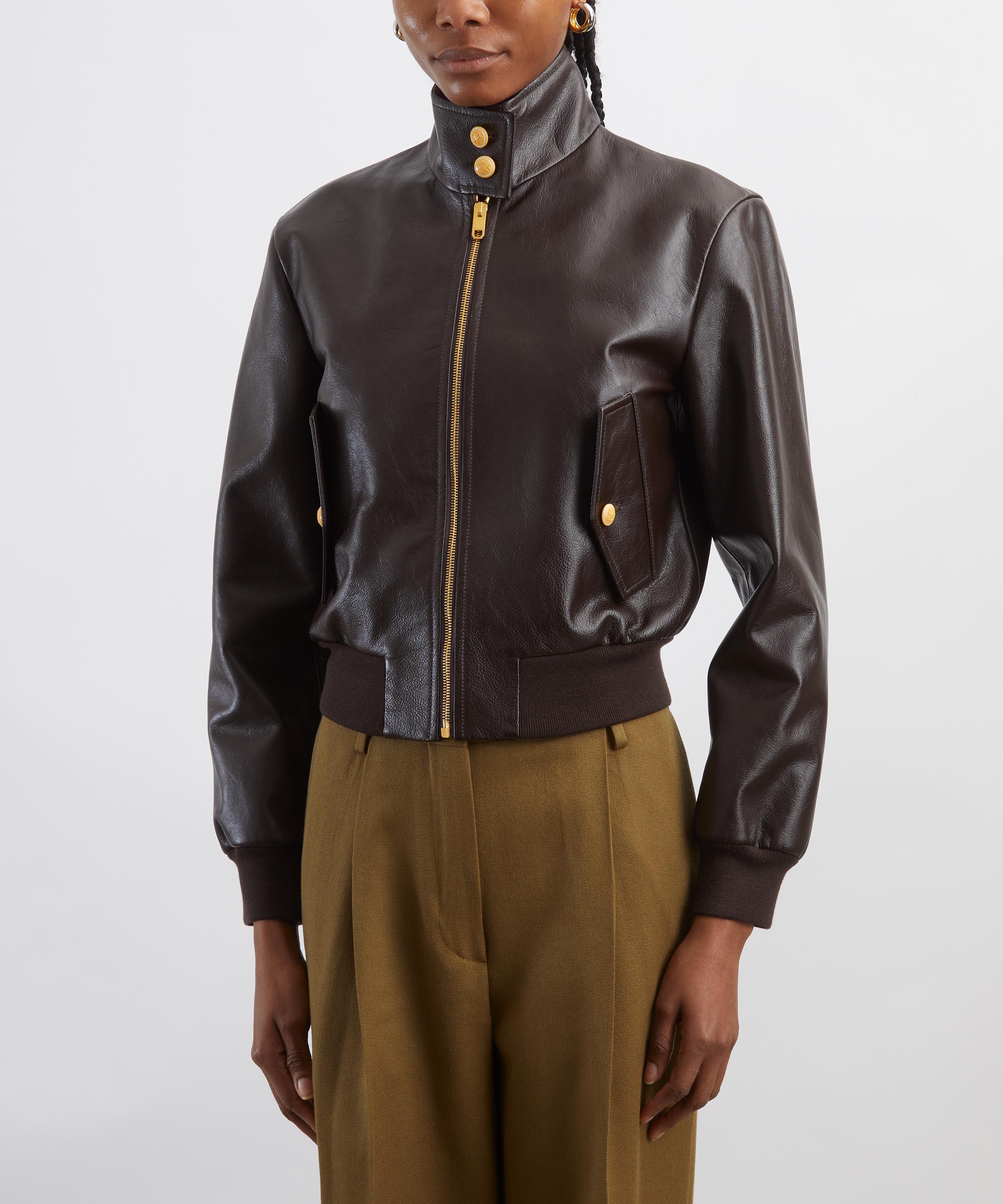 Bally - Leather Bomber Jacket image number 2