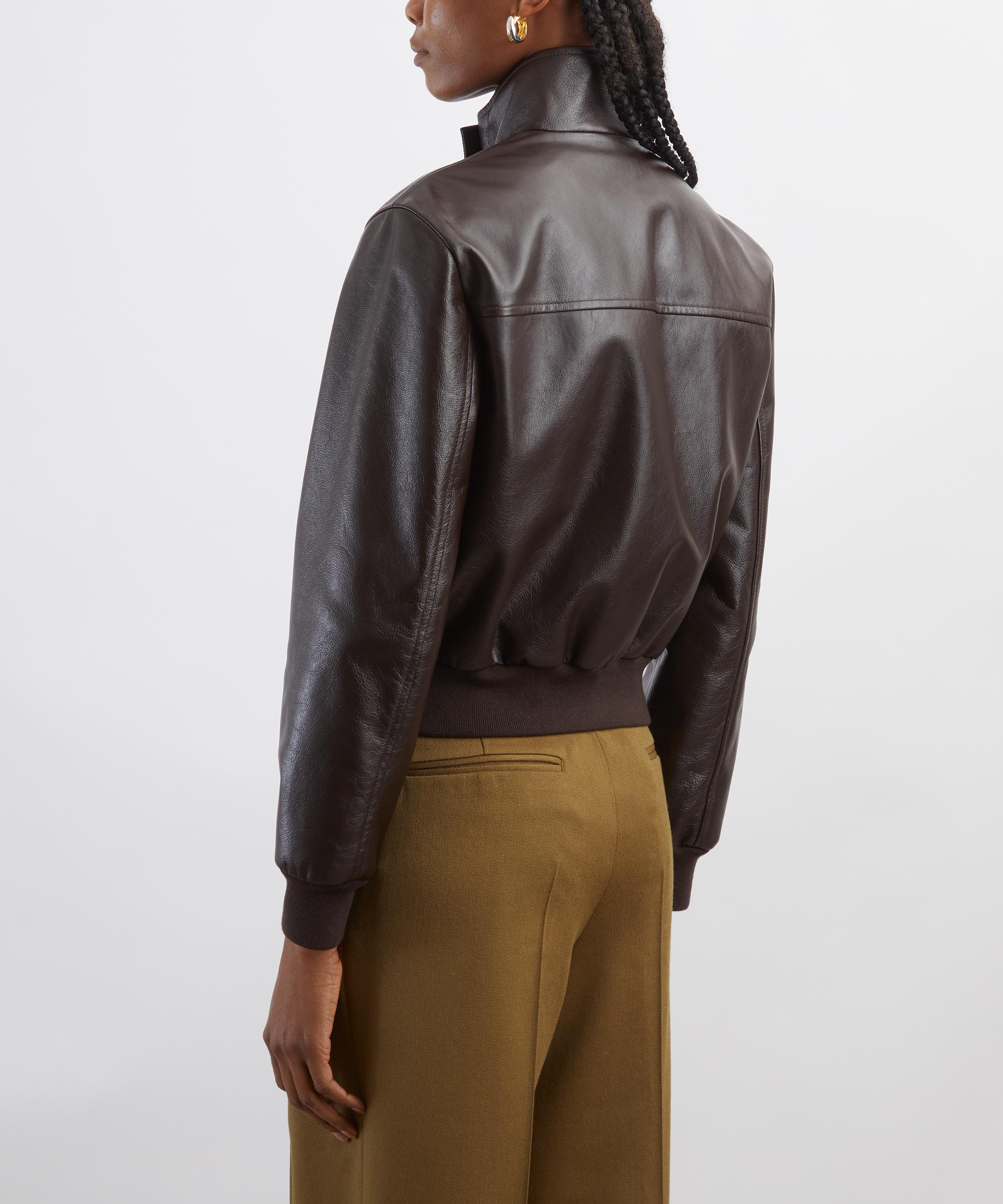 Bally - Leather Bomber Jacket image number 3