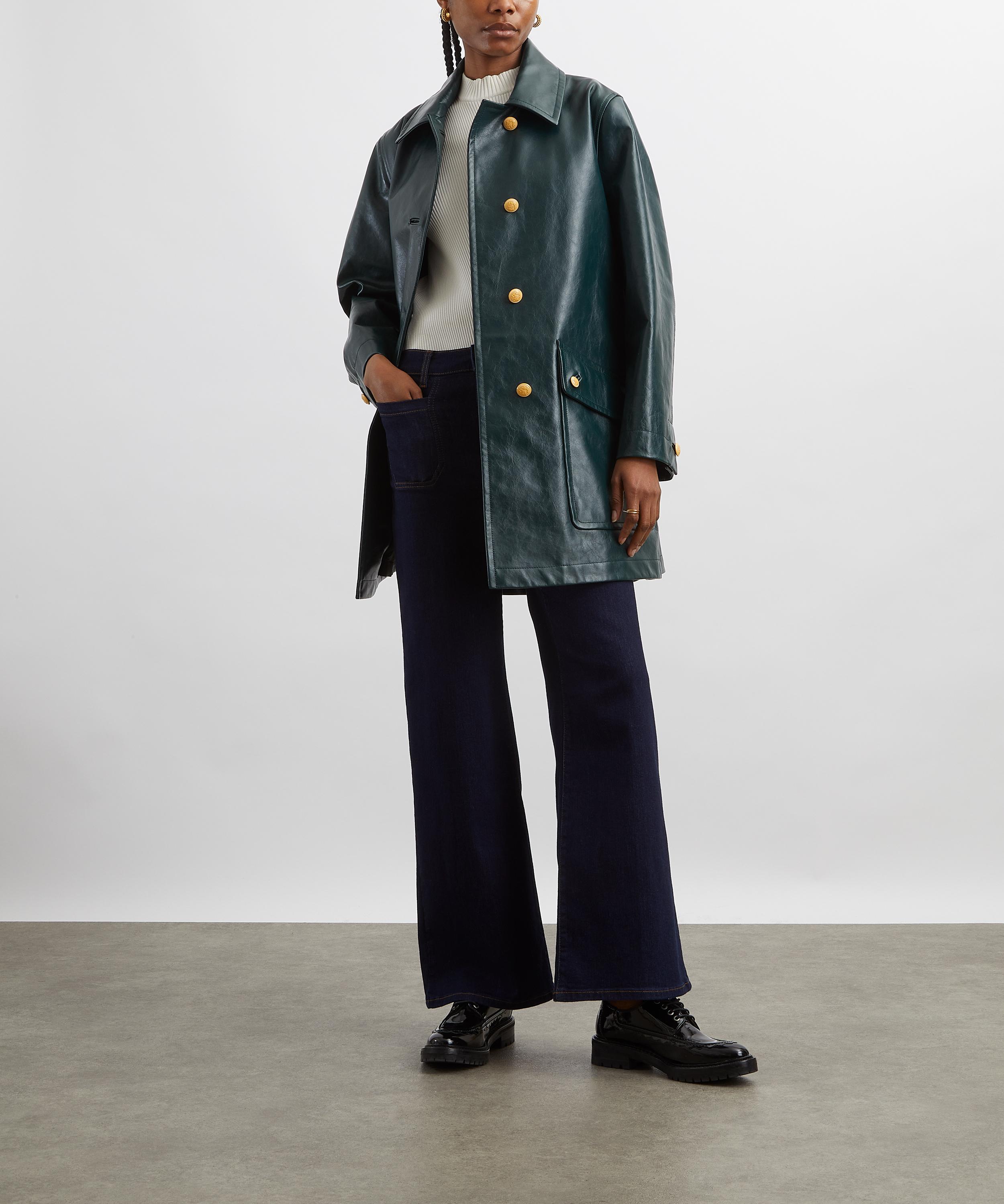 Bally - Seaweed Leather Jacket image number 1