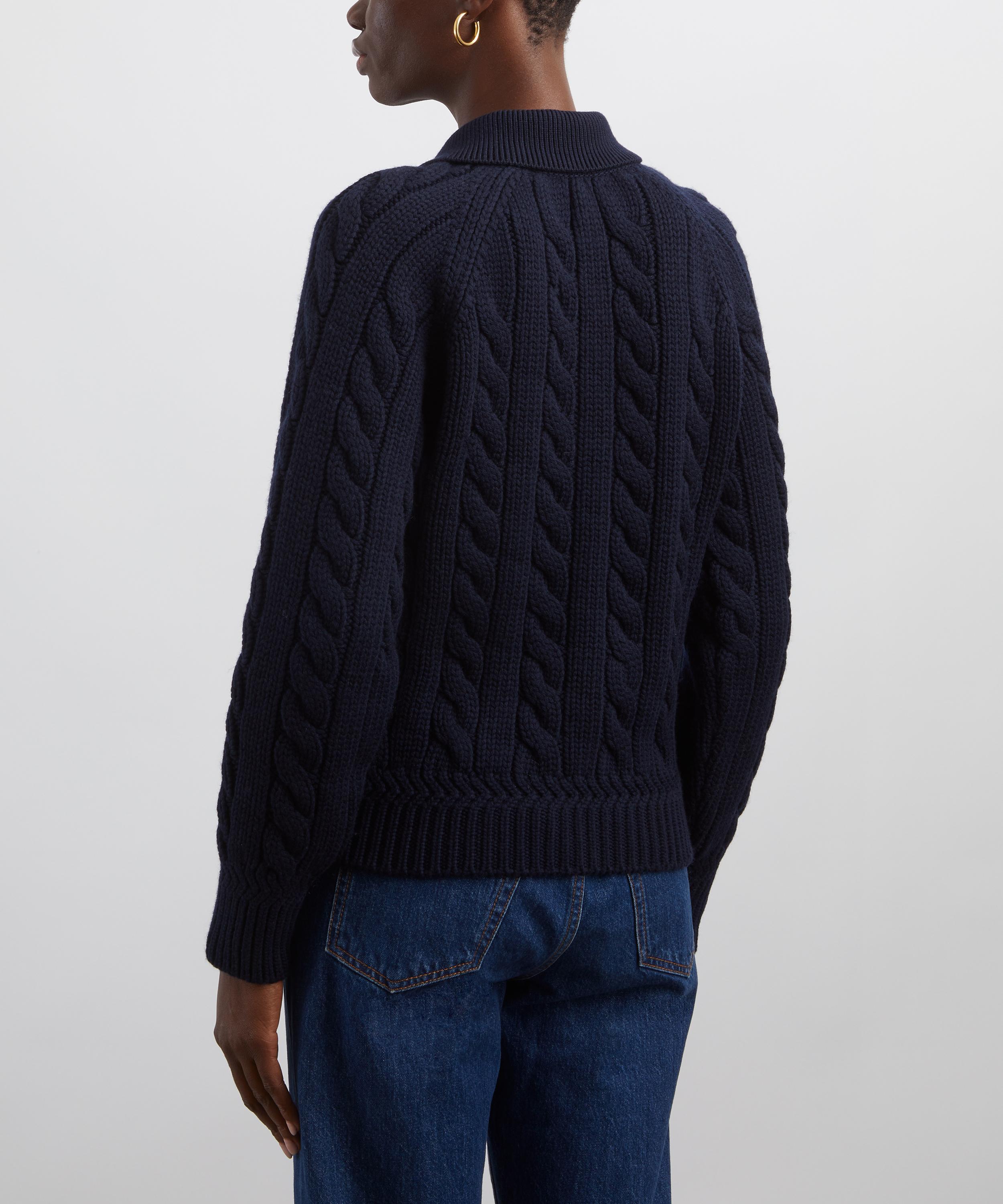 Bally - Cable-Knit Polo Jumper image number 3