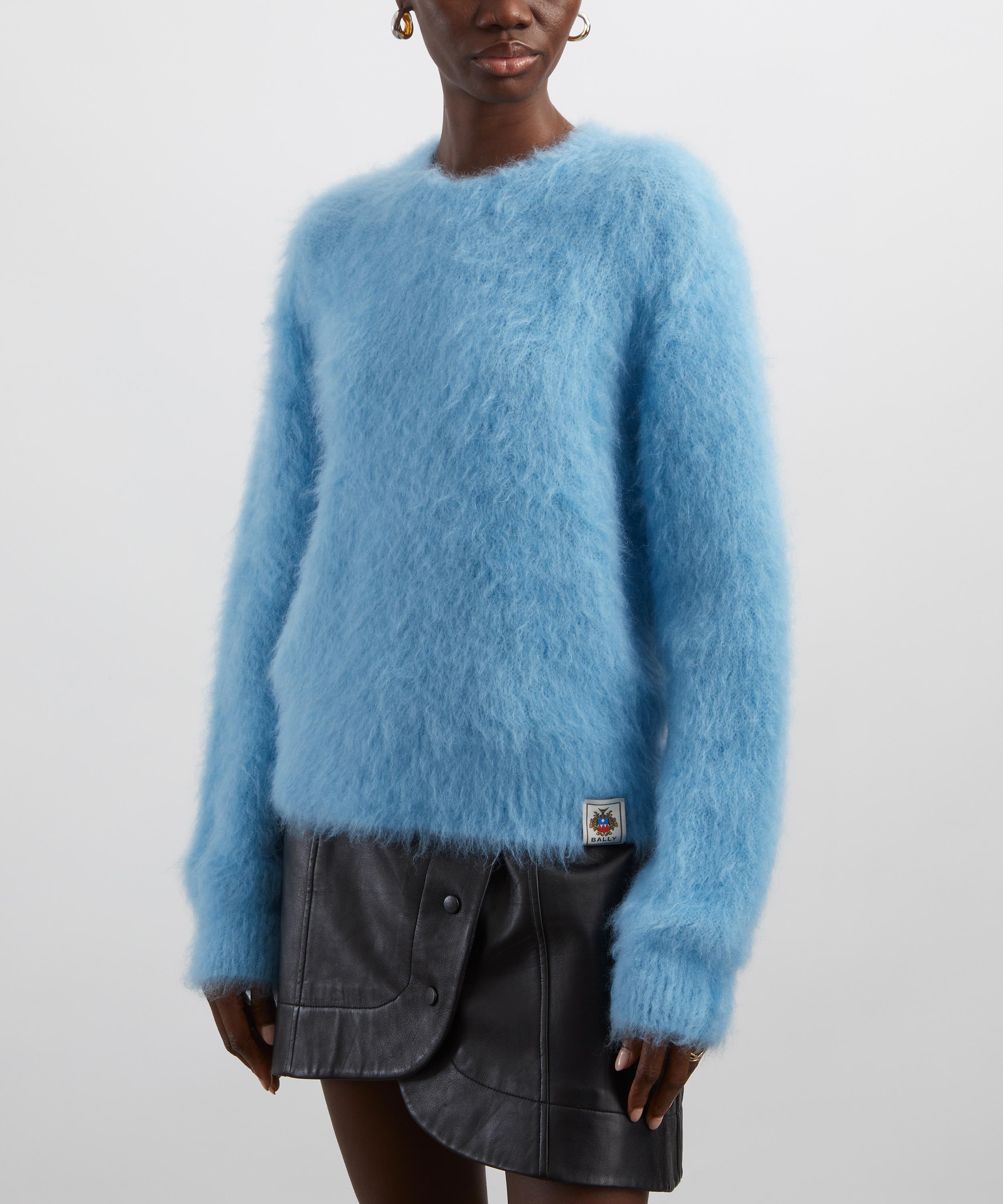 Bally - Light Blue Brushed Mohair-Silk Jumper image number 2