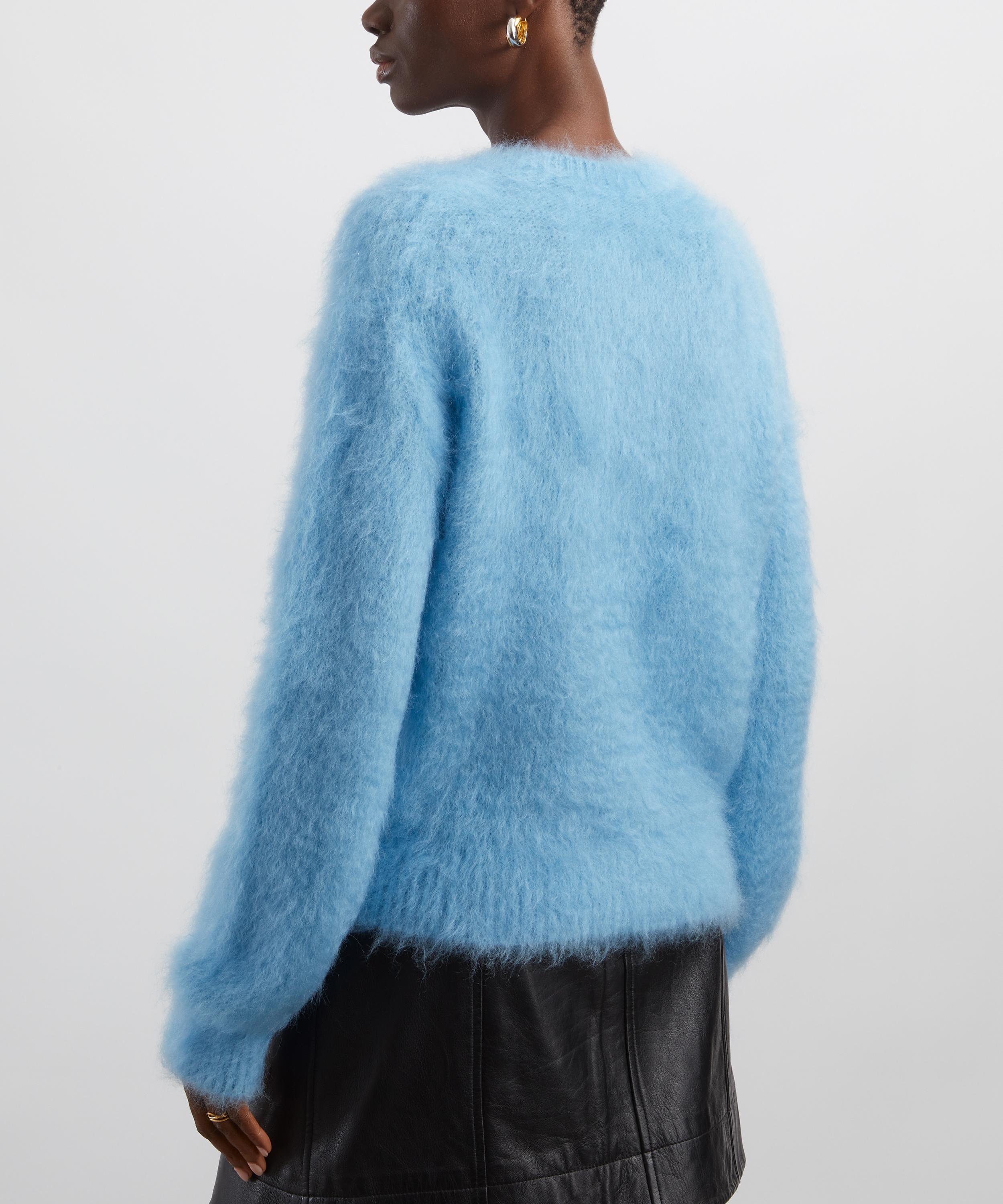 Bally - Light Blue Brushed Mohair-Silk Jumper image number 3