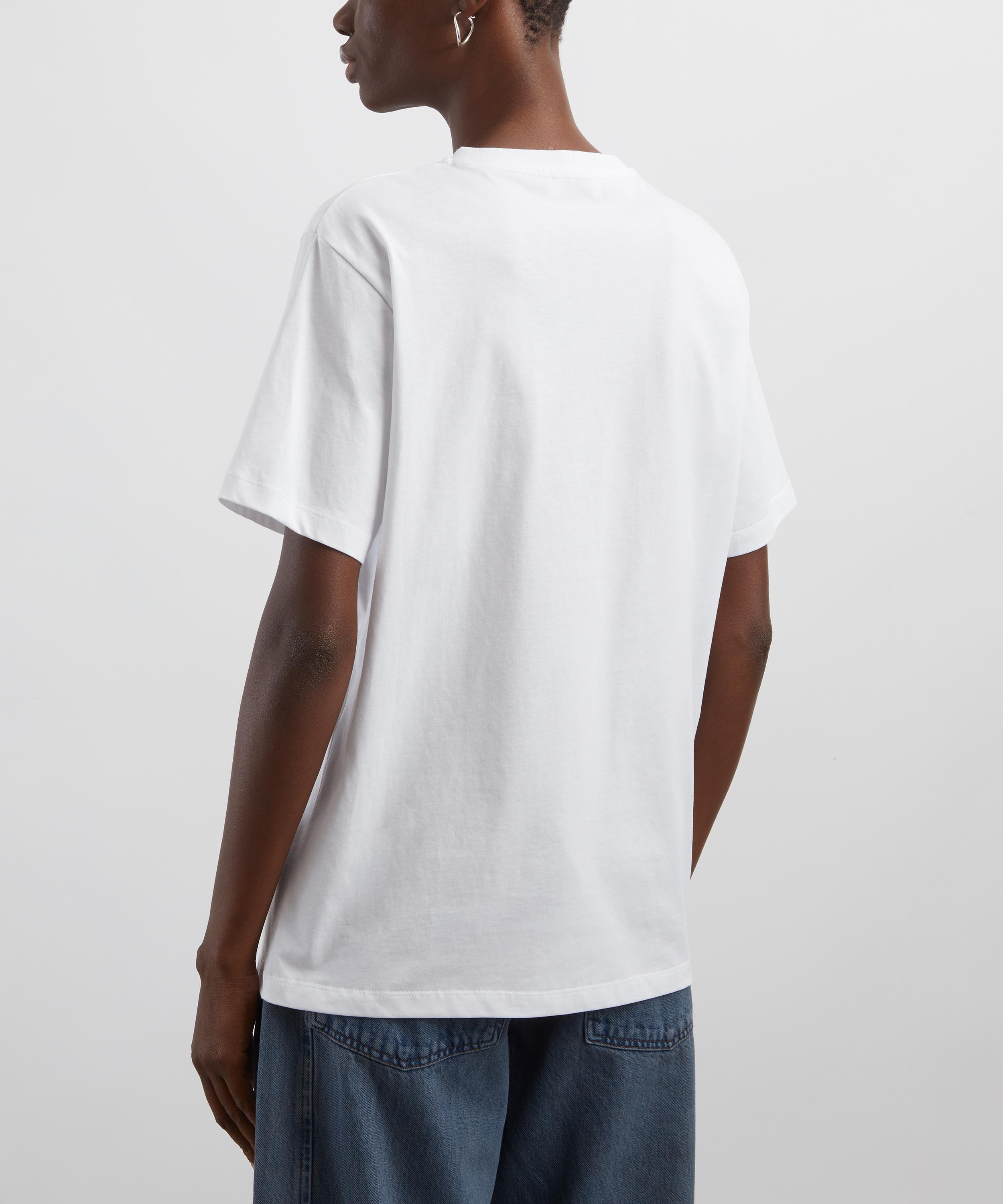 Bally - White Cotton Bally Crest T-Shirt image number 3