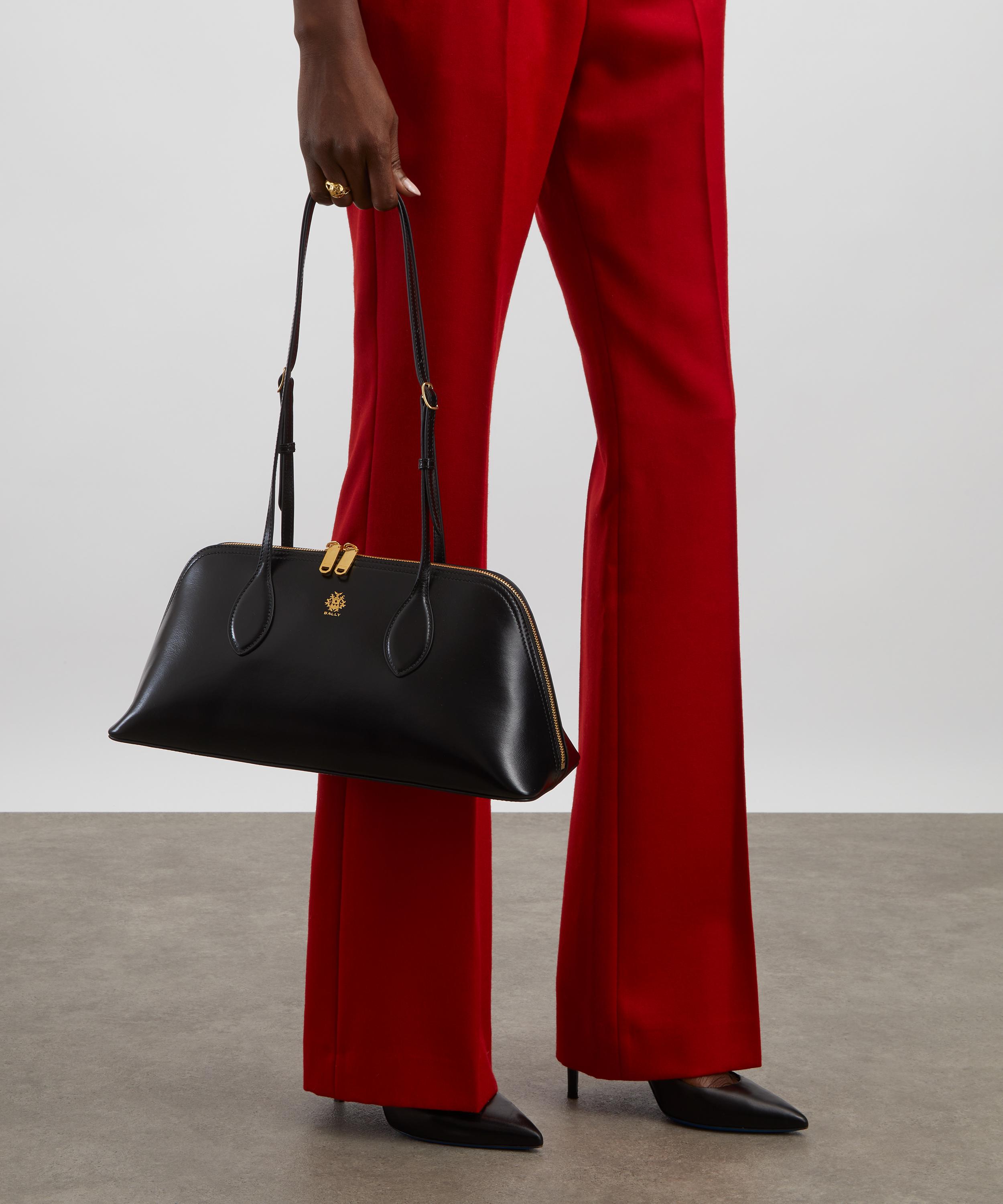 Bally - Praline Leather Shoulder Bag image number 1