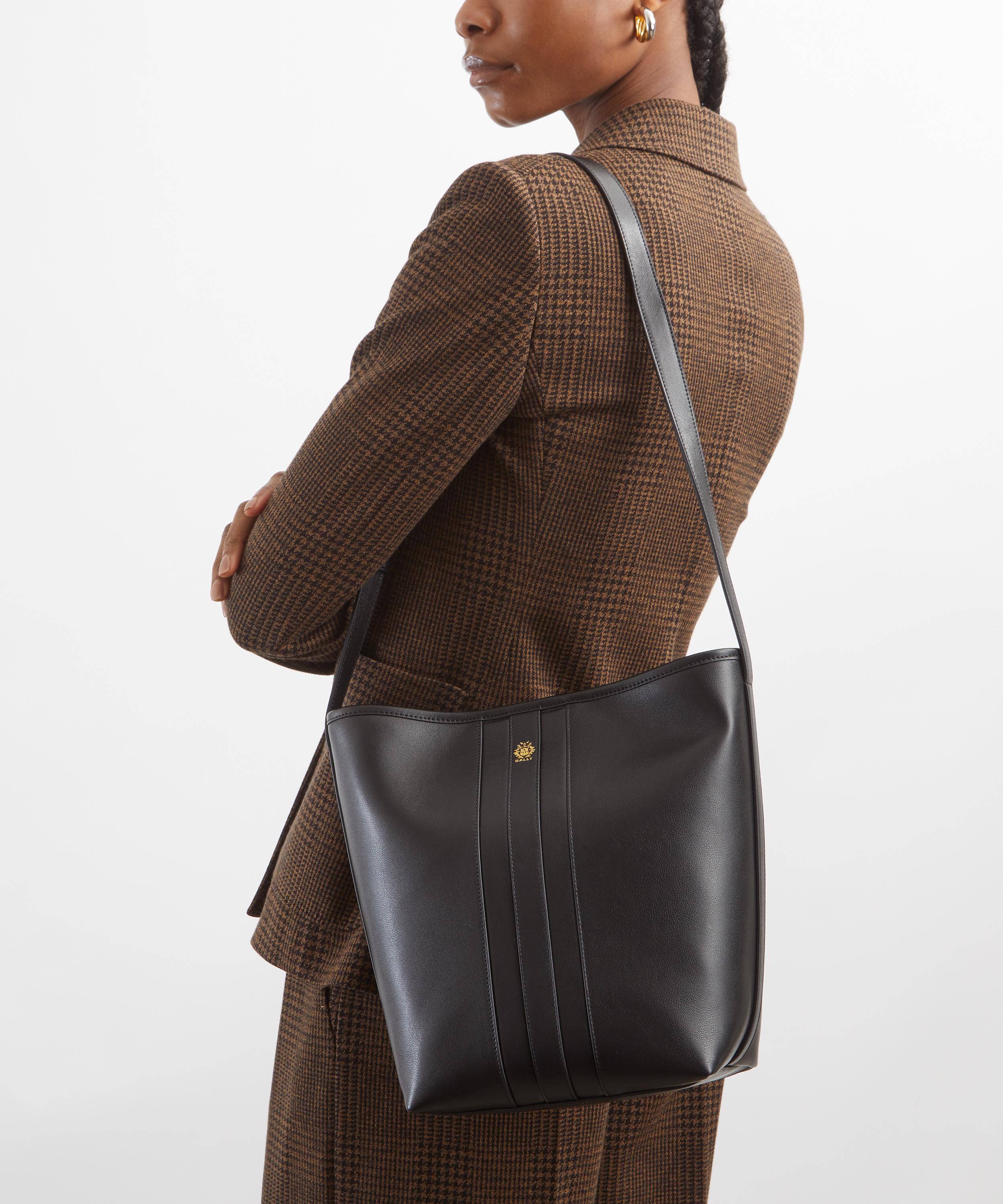 Bally - Beckett Bucket Bag in Black Leather image number 1