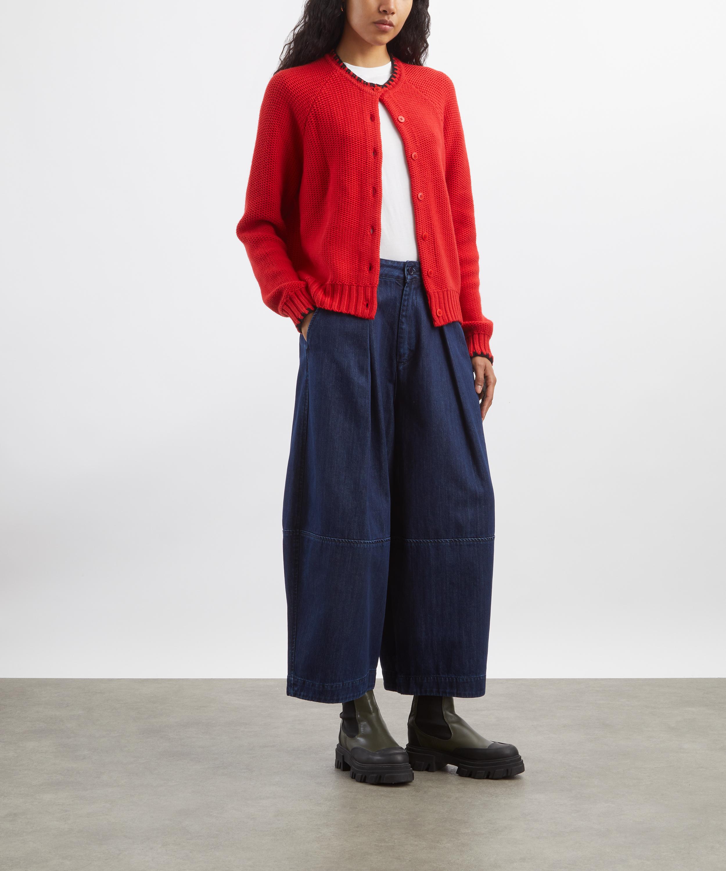 YMC - Red Lotus Lambswool Cardigan image number 1