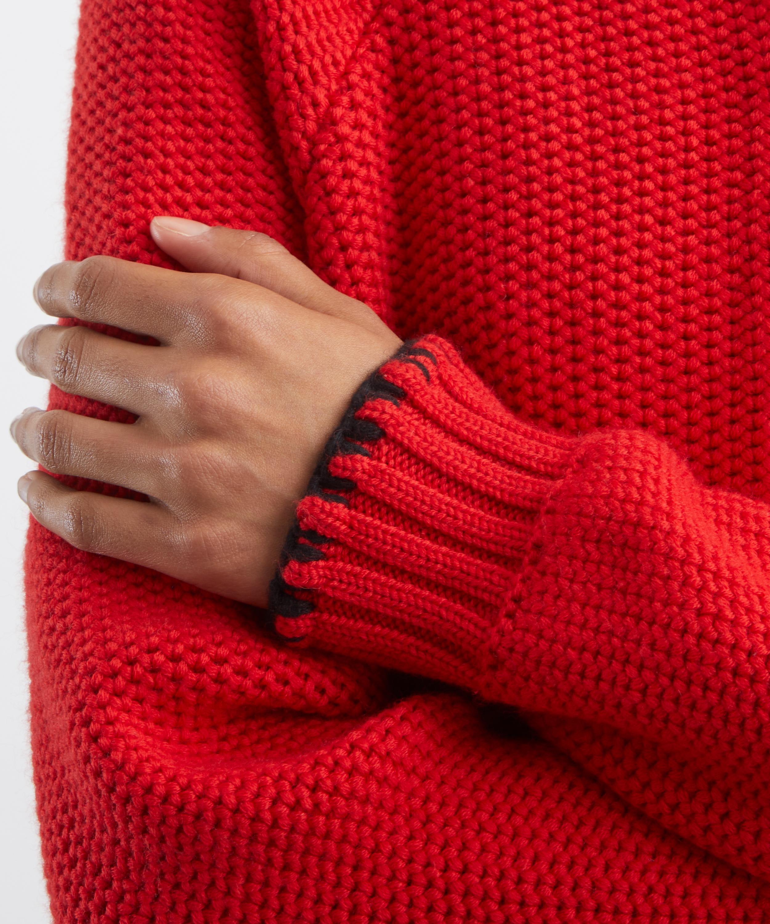 YMC - Red Lotus Lambswool Cardigan image number 4