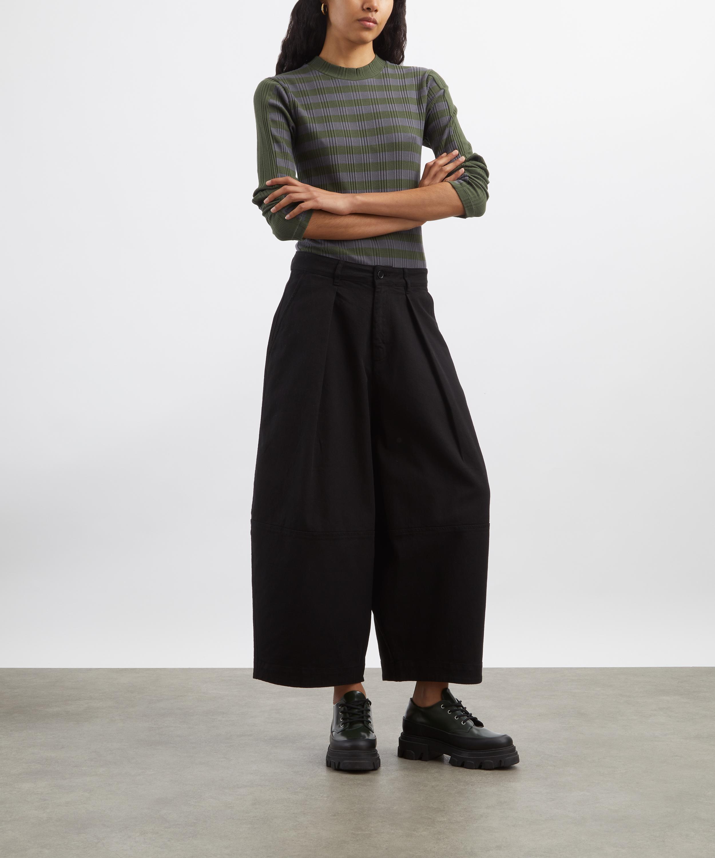 YMC - Earth Deadbeat Wide-Leg Trousers image number 1