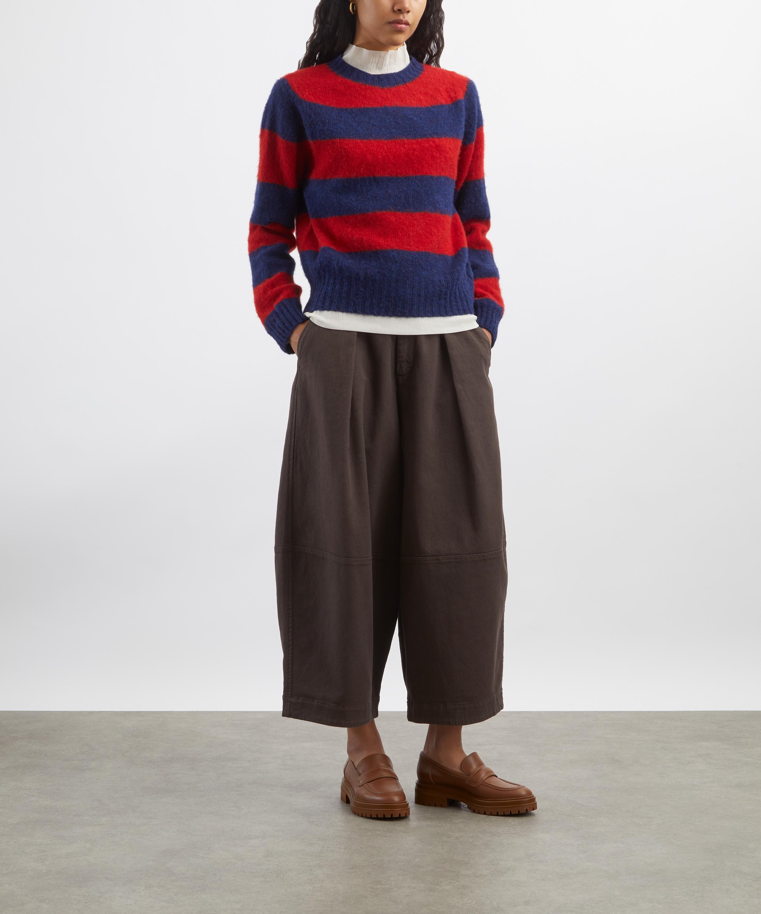 YMC - Earth Deadbeat Wide-Leg Trousers image number 1