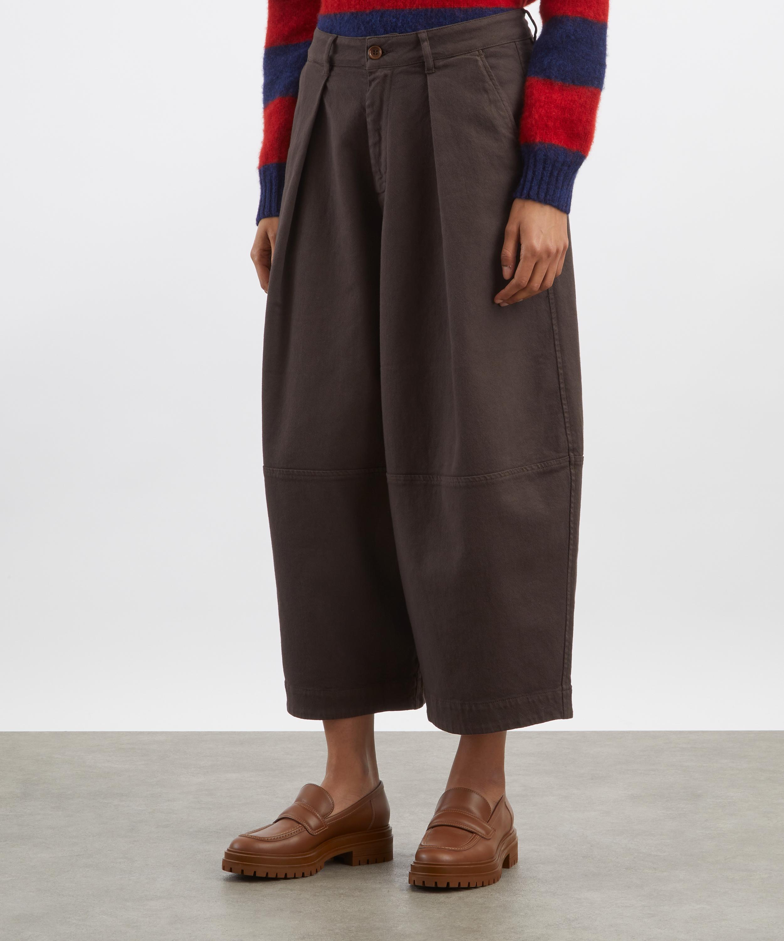 YMC - Earth Deadbeat Wide-Leg Trousers image number 2