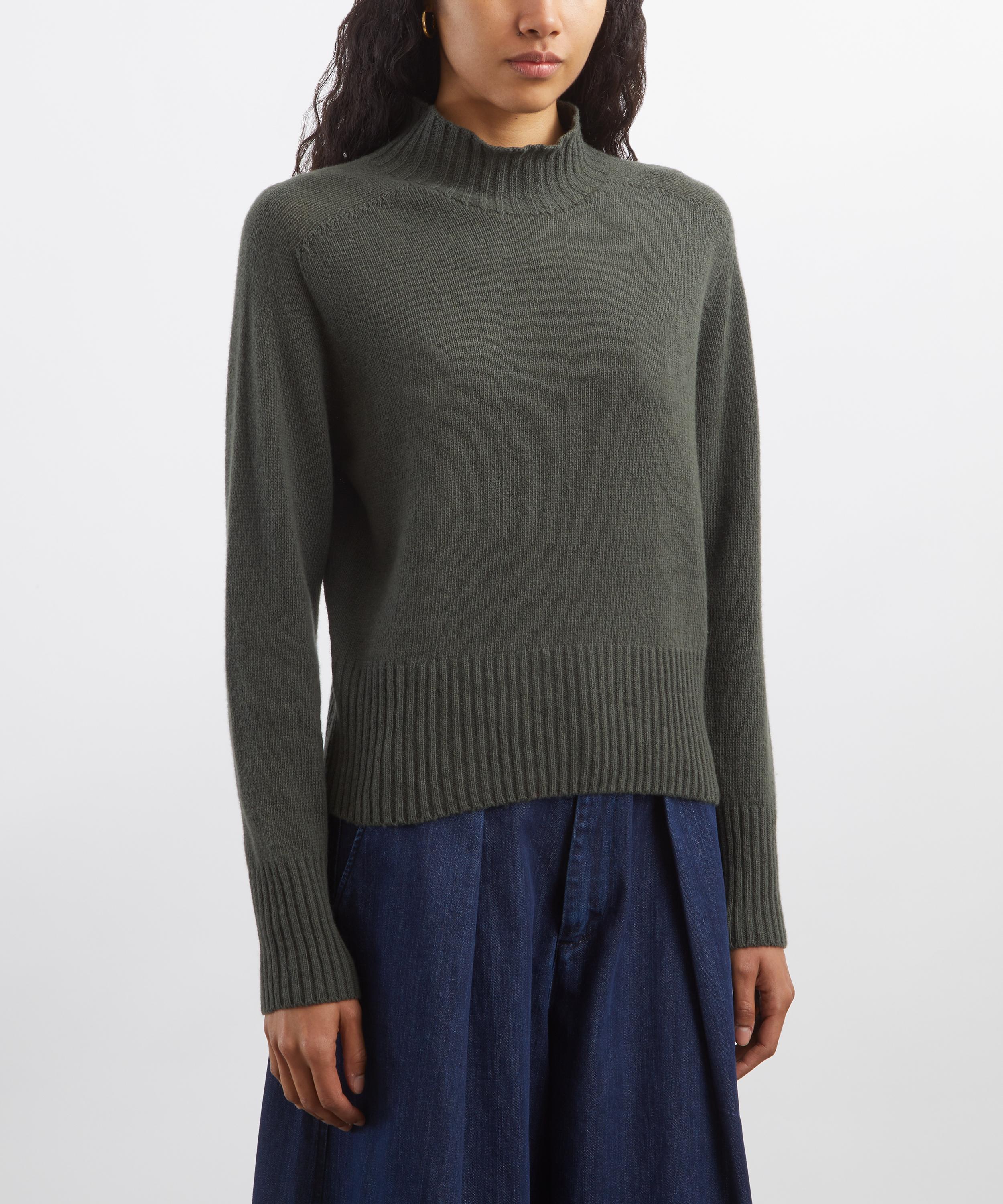 YMC - Green Bryter Cashmere-Merino Wool Jumper image number 2