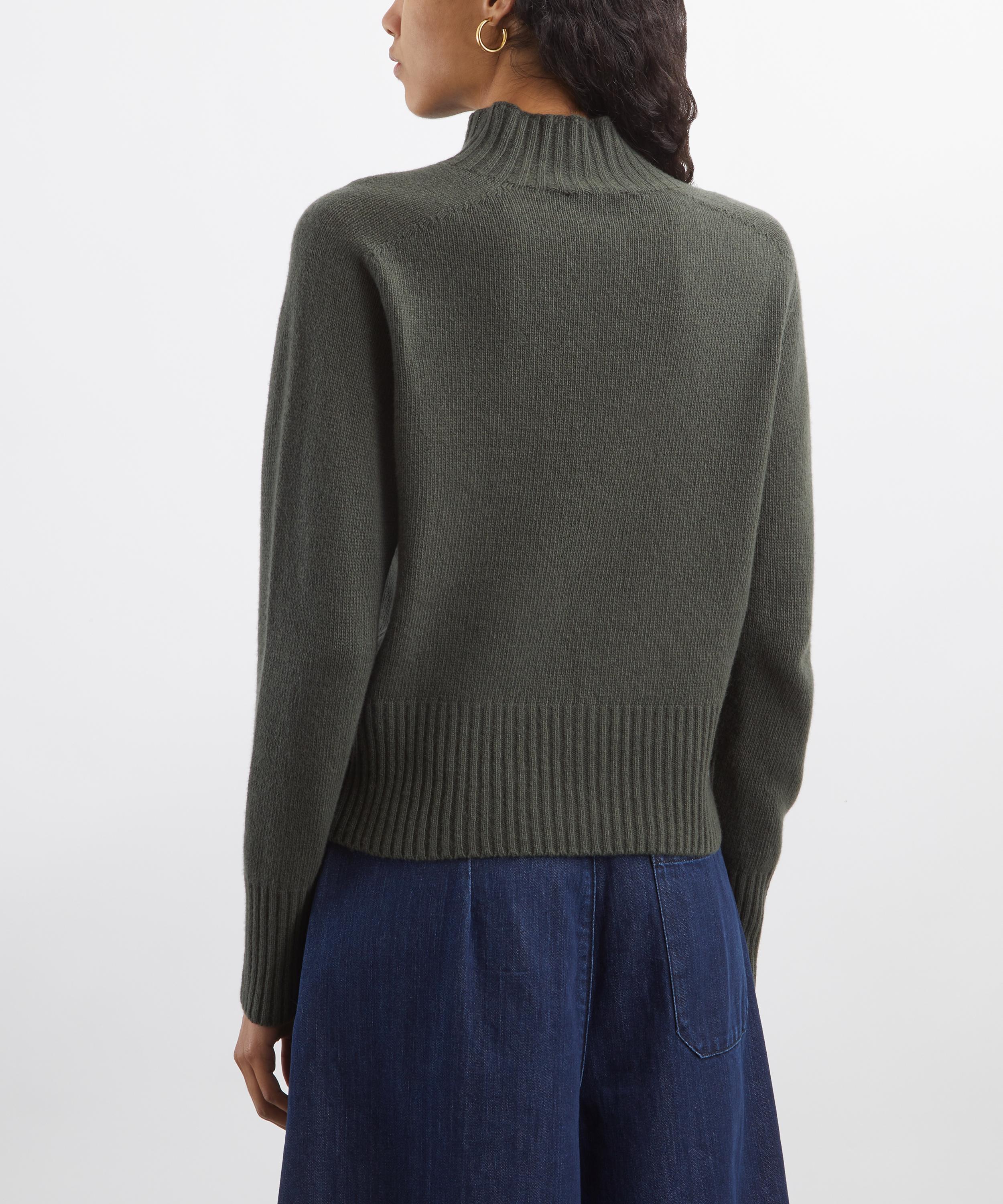 YMC - Green Bryter Cashmere-Merino Wool Jumper image number 3