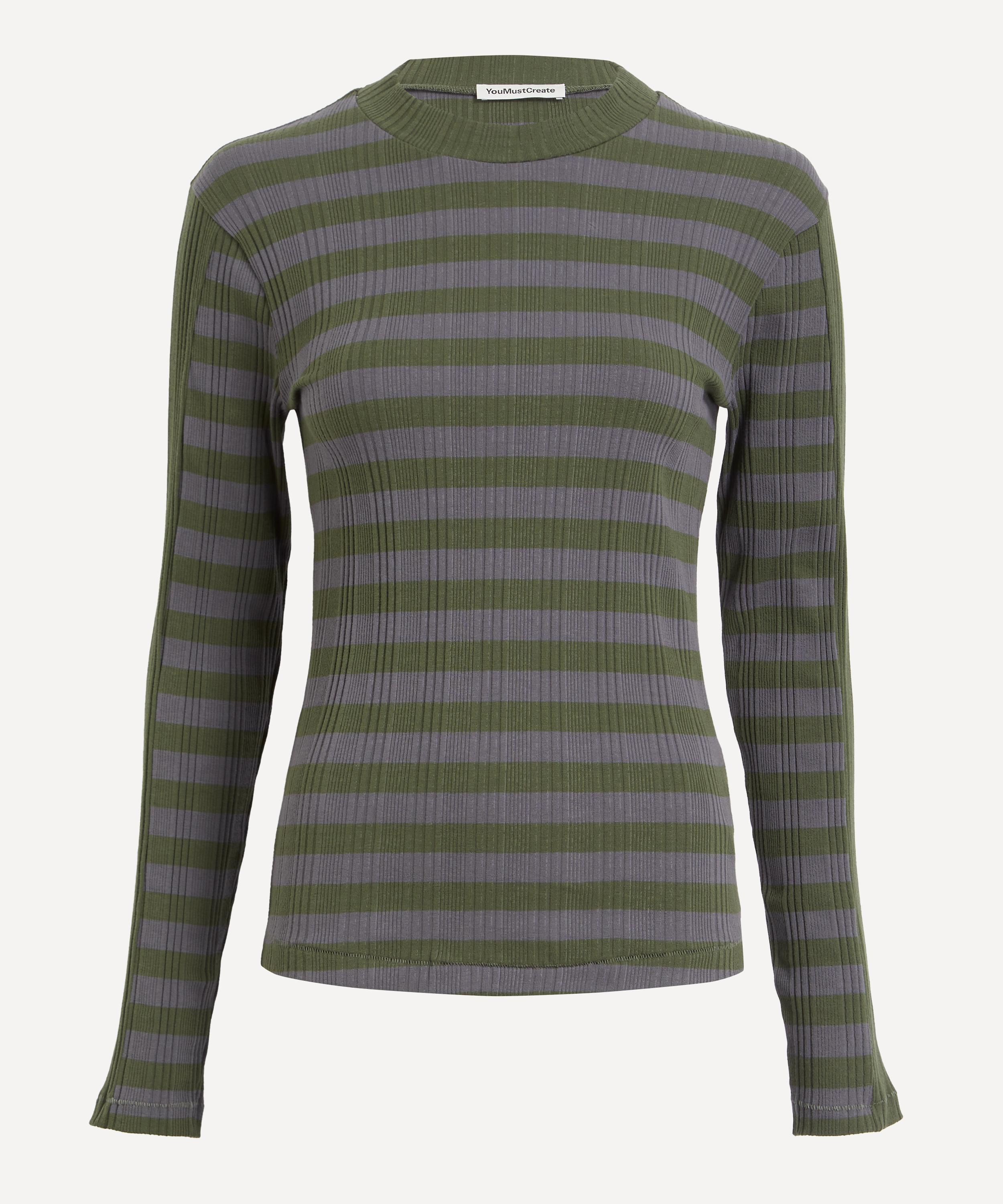 YMC - High Rains Multi-Stripe Top image number 0