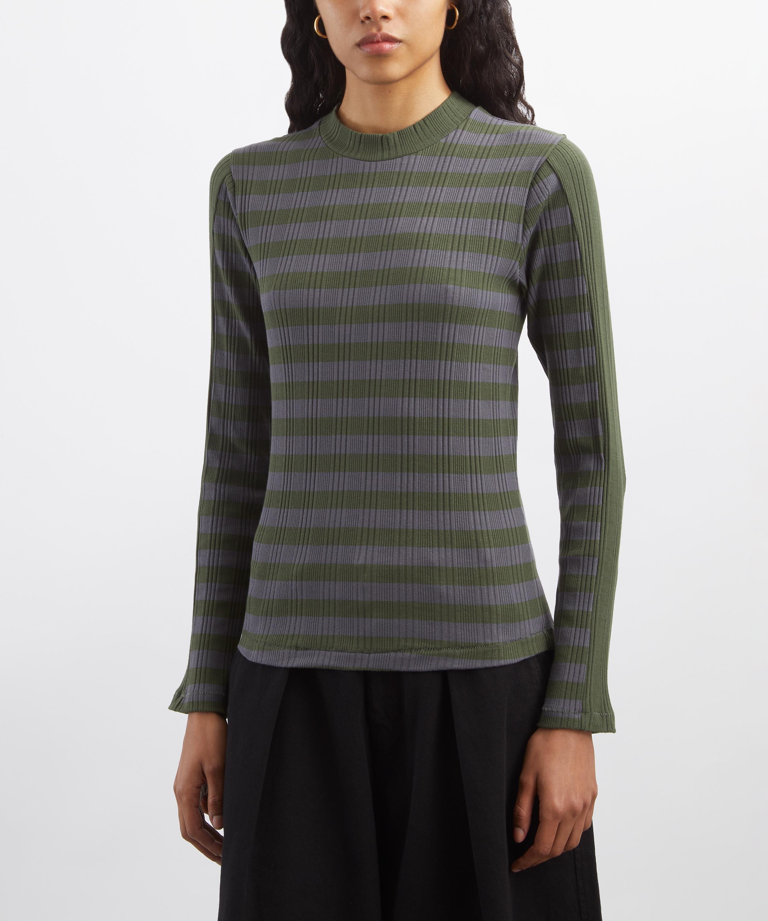 YMC - High Rains Multi-Stripe Top image number 2