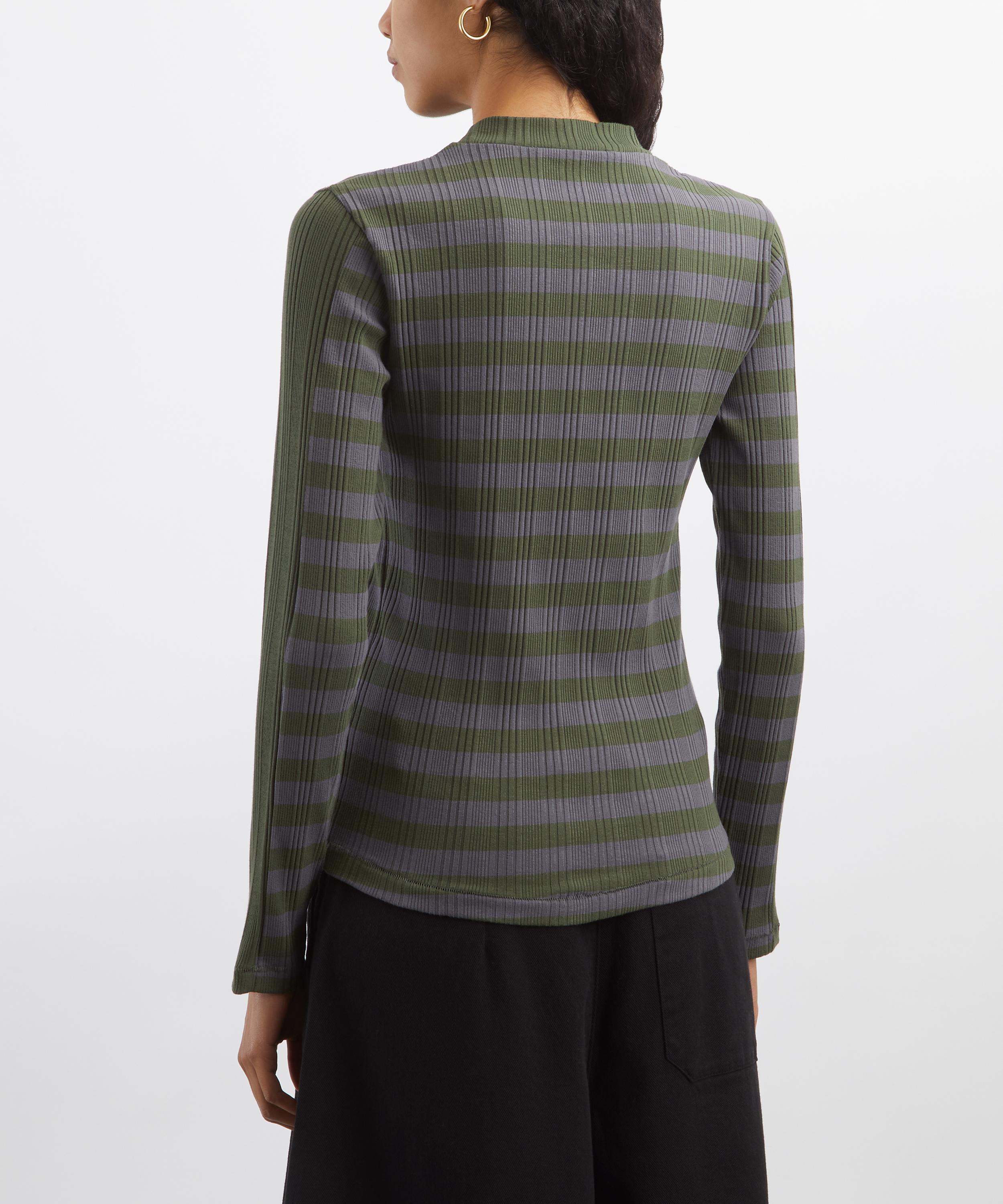 YMC - High Rains Multi-Stripe Top image number 3