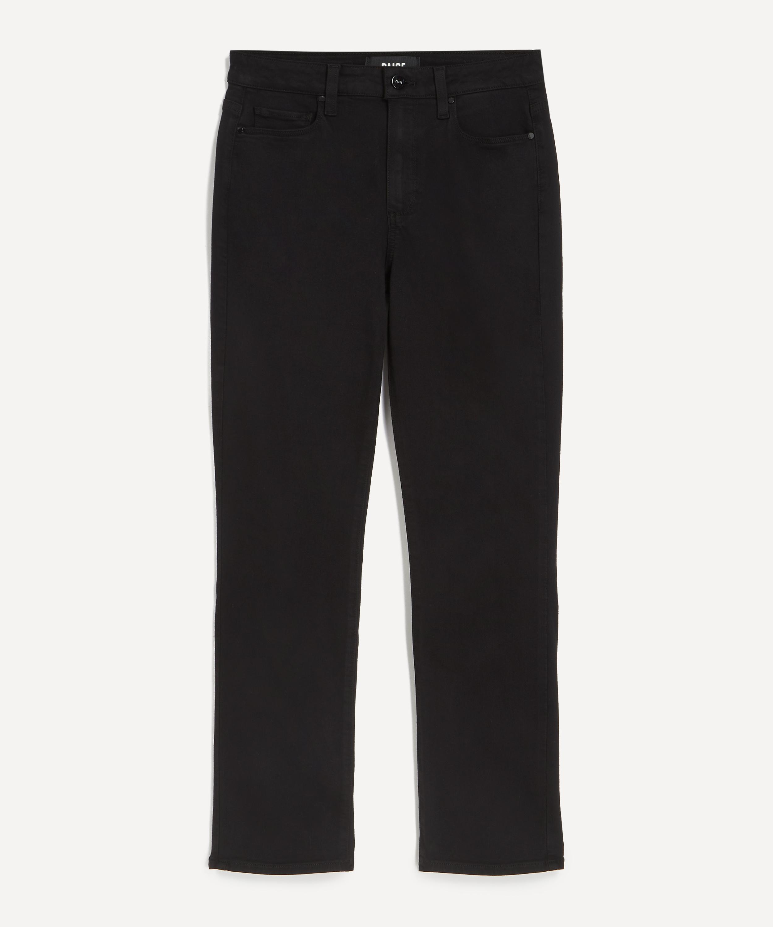 Paige - Cindy Straight Jeans in Black Shadow
