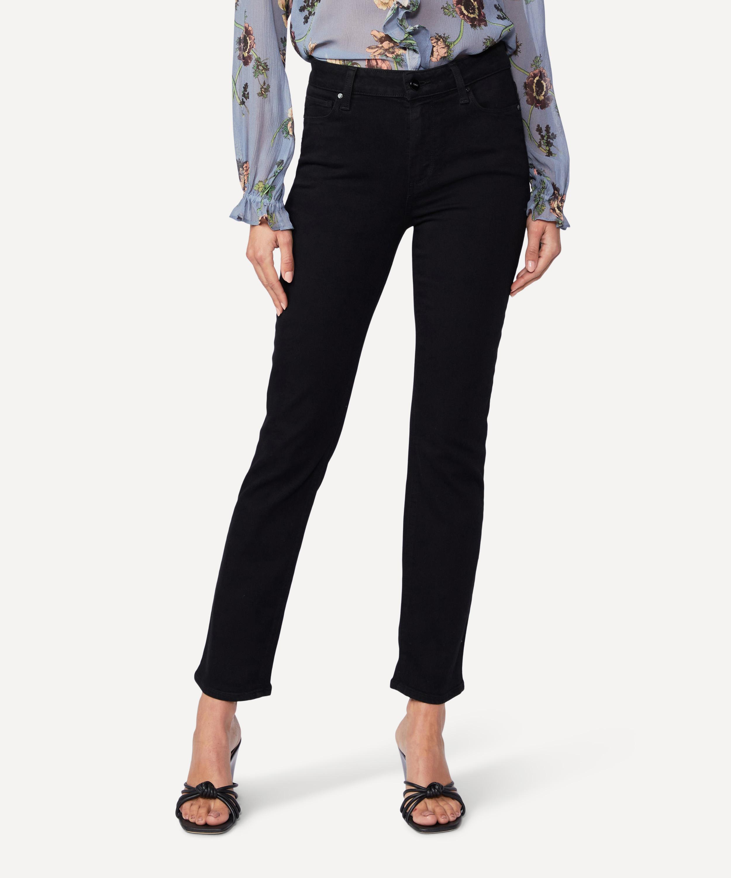 Paige - Cindy Straight Jeans in Black Shadow image number 2