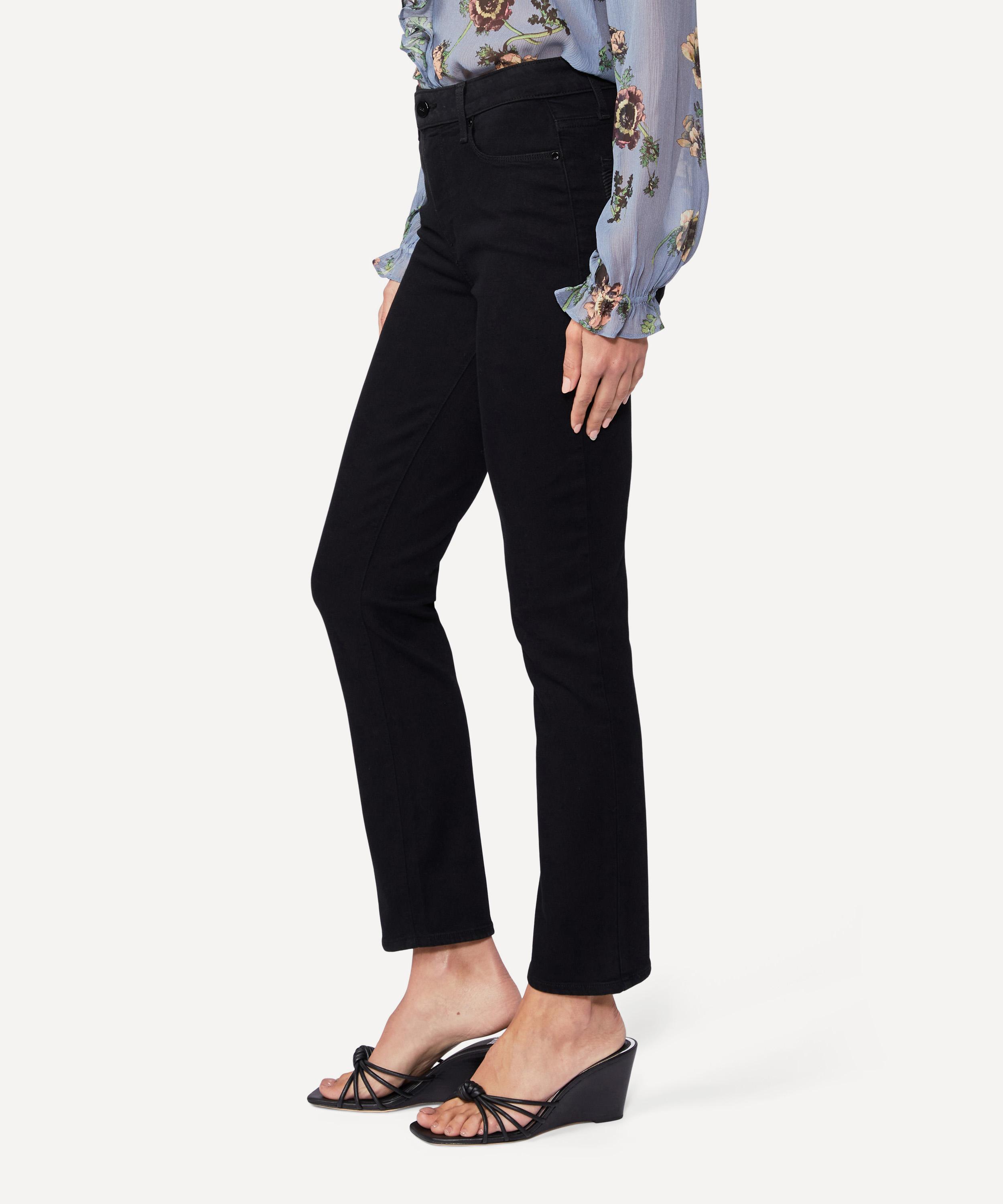 Paige - Cindy Straight Jeans in Black Shadow image number 3