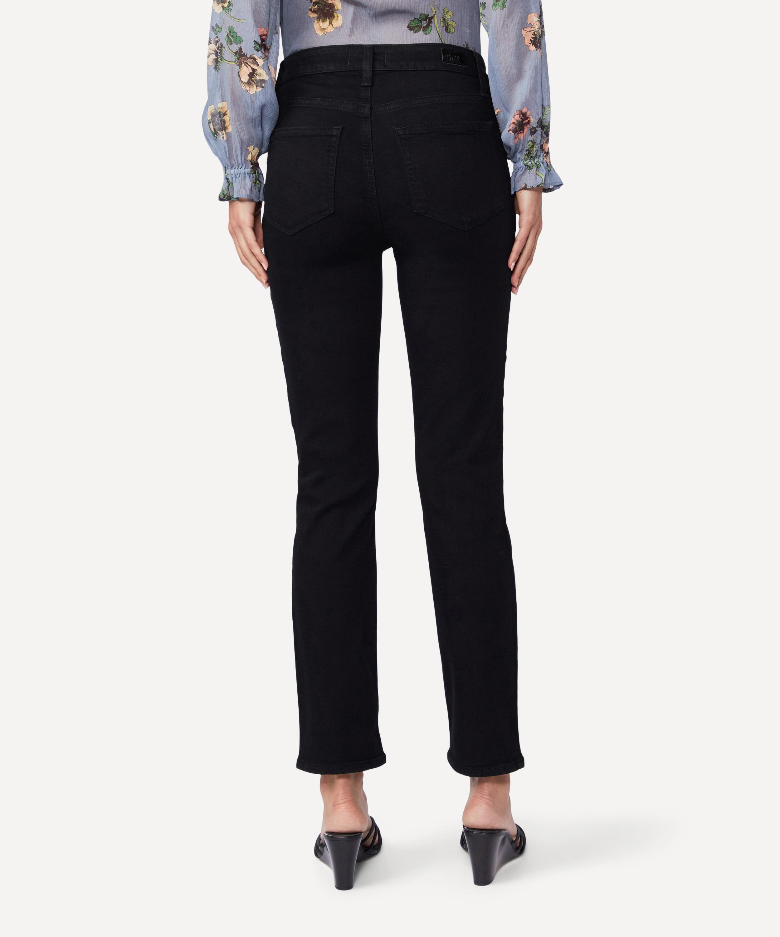 Paige - Cindy Straight Jeans in Black Shadow image number 4