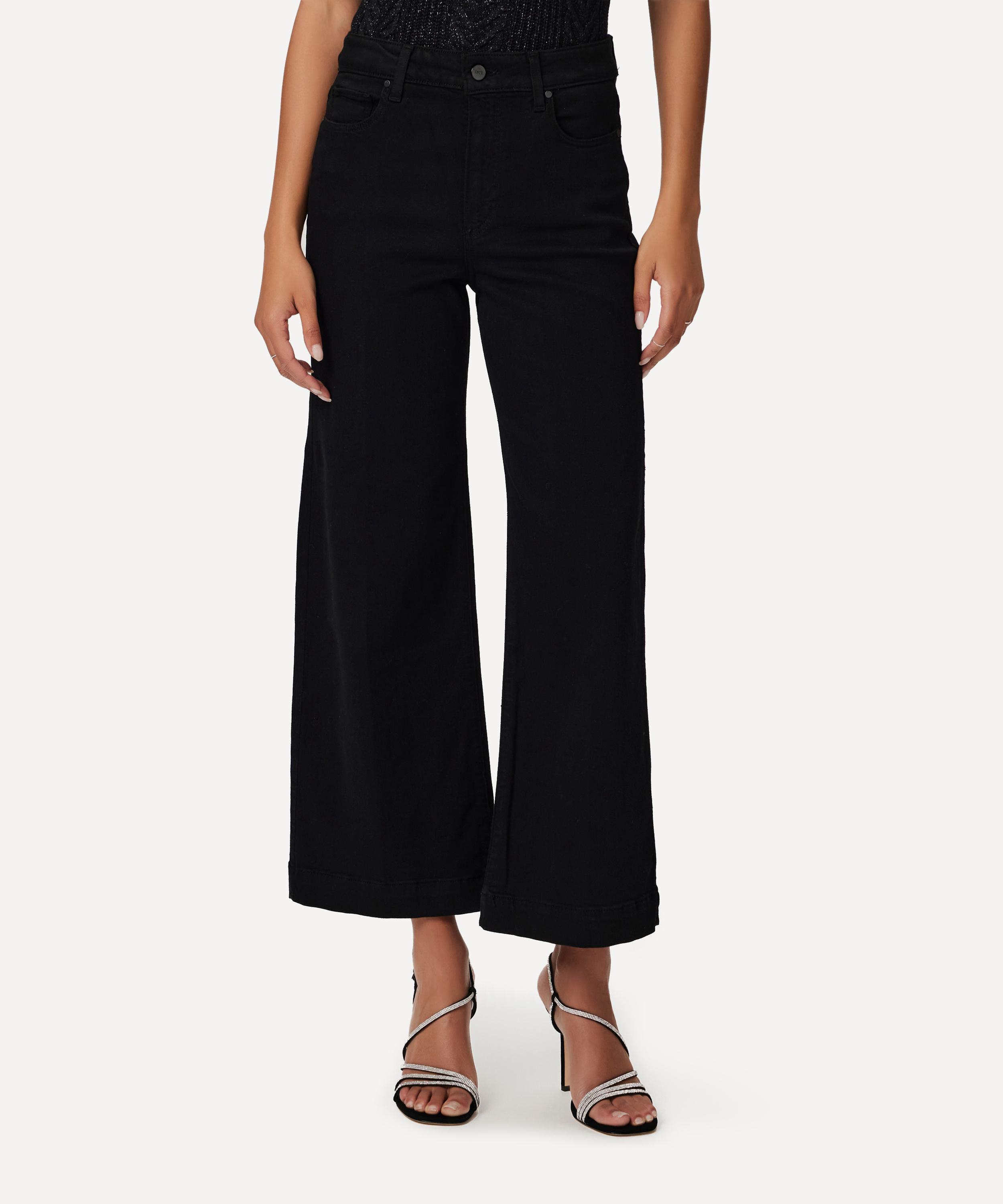 Paige - Anessa Wide-Leg Jeans in Black Shadow image number 2