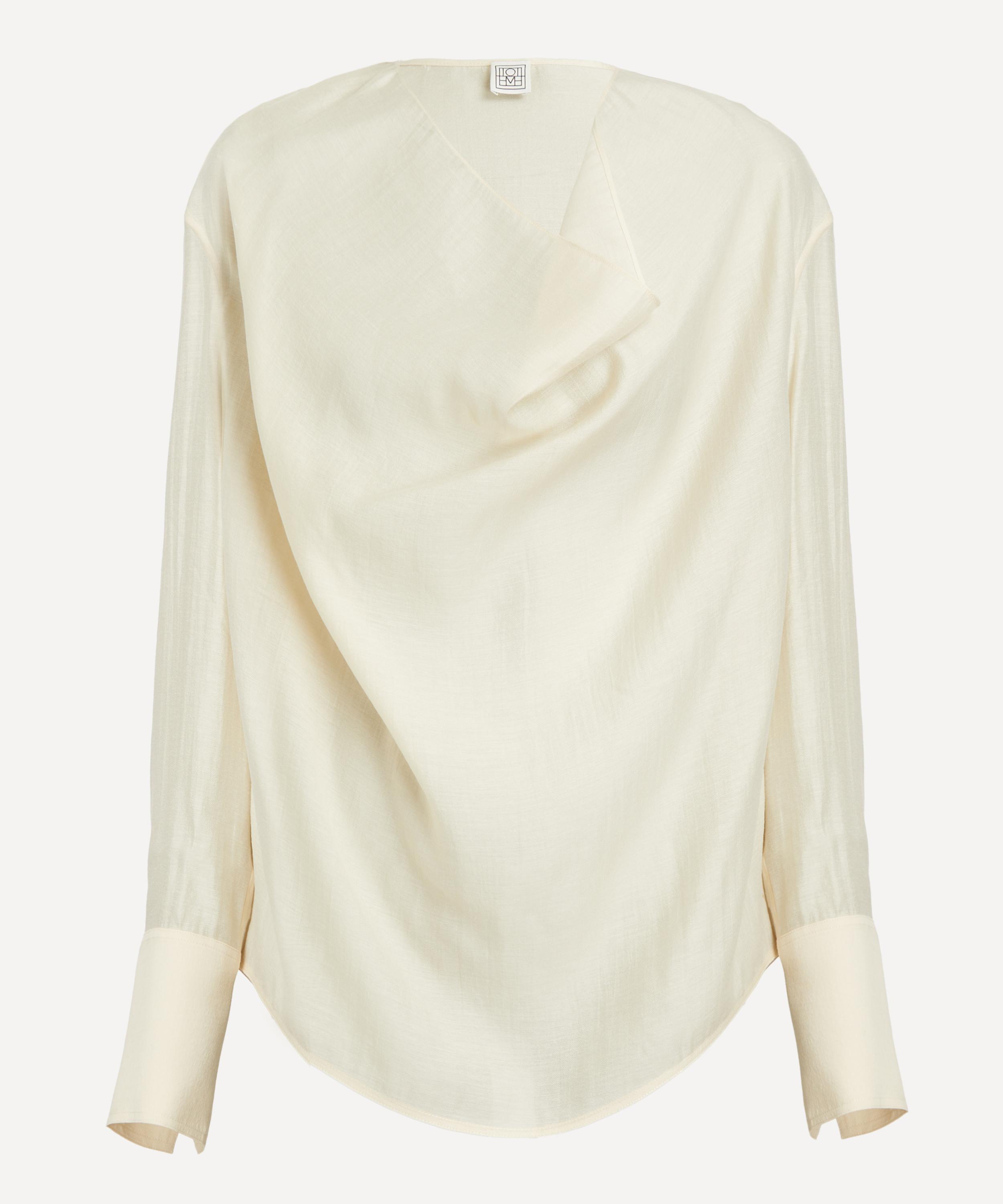 Toteme - Ecru Cowl Blouse