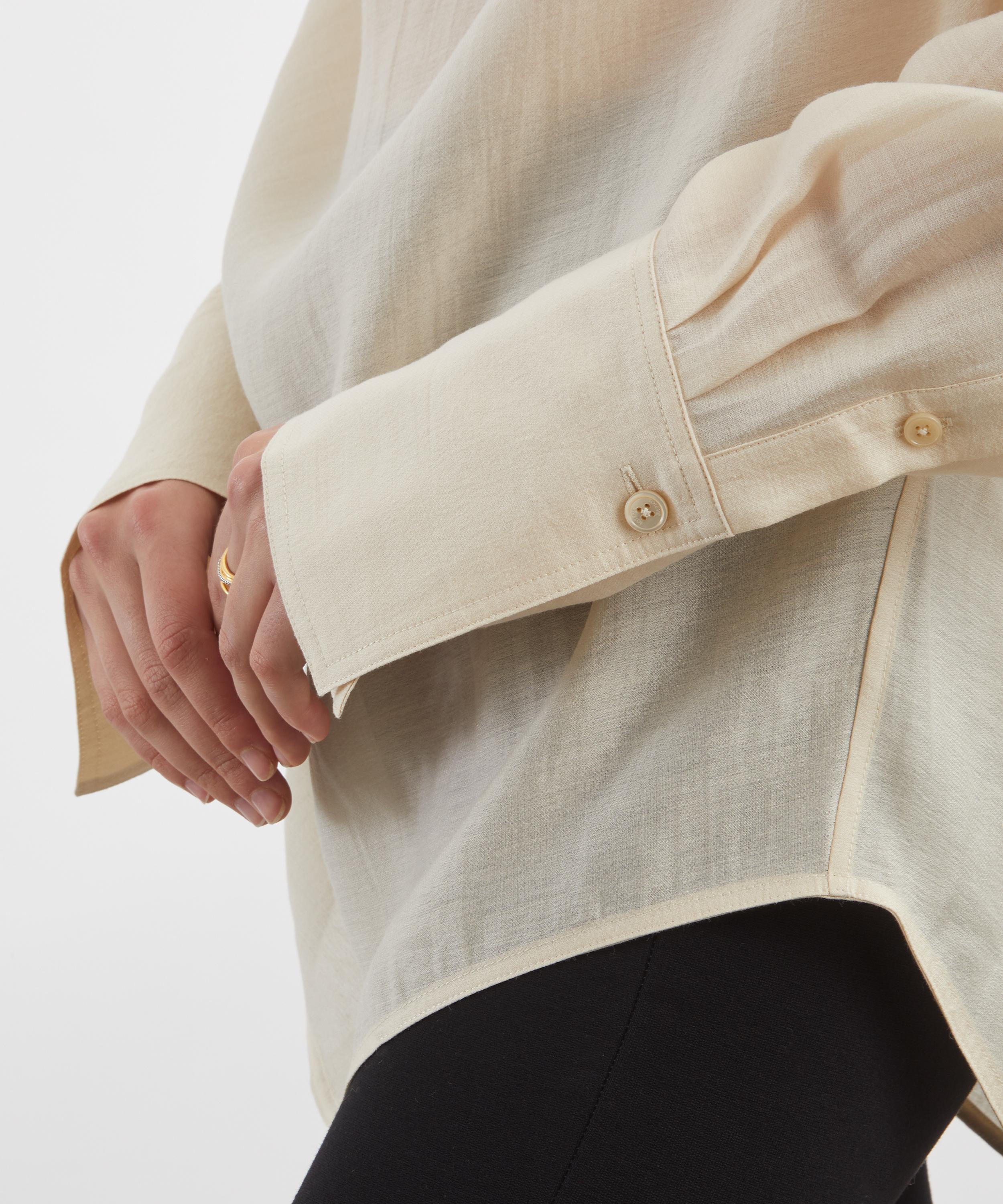 Toteme - Ecru Cowl Blouse image number 4