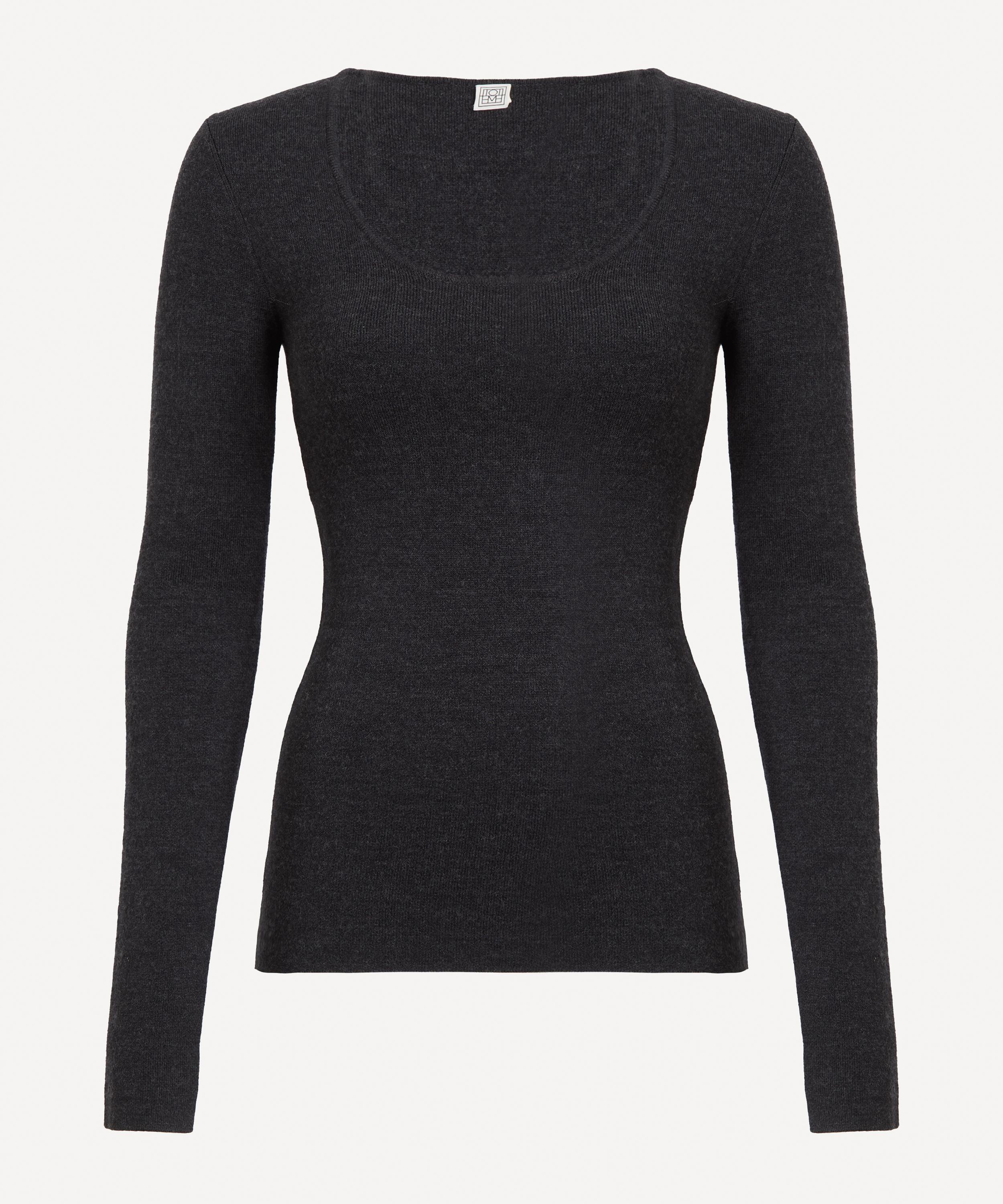 Toteme - Charcoal Compact Knit Top