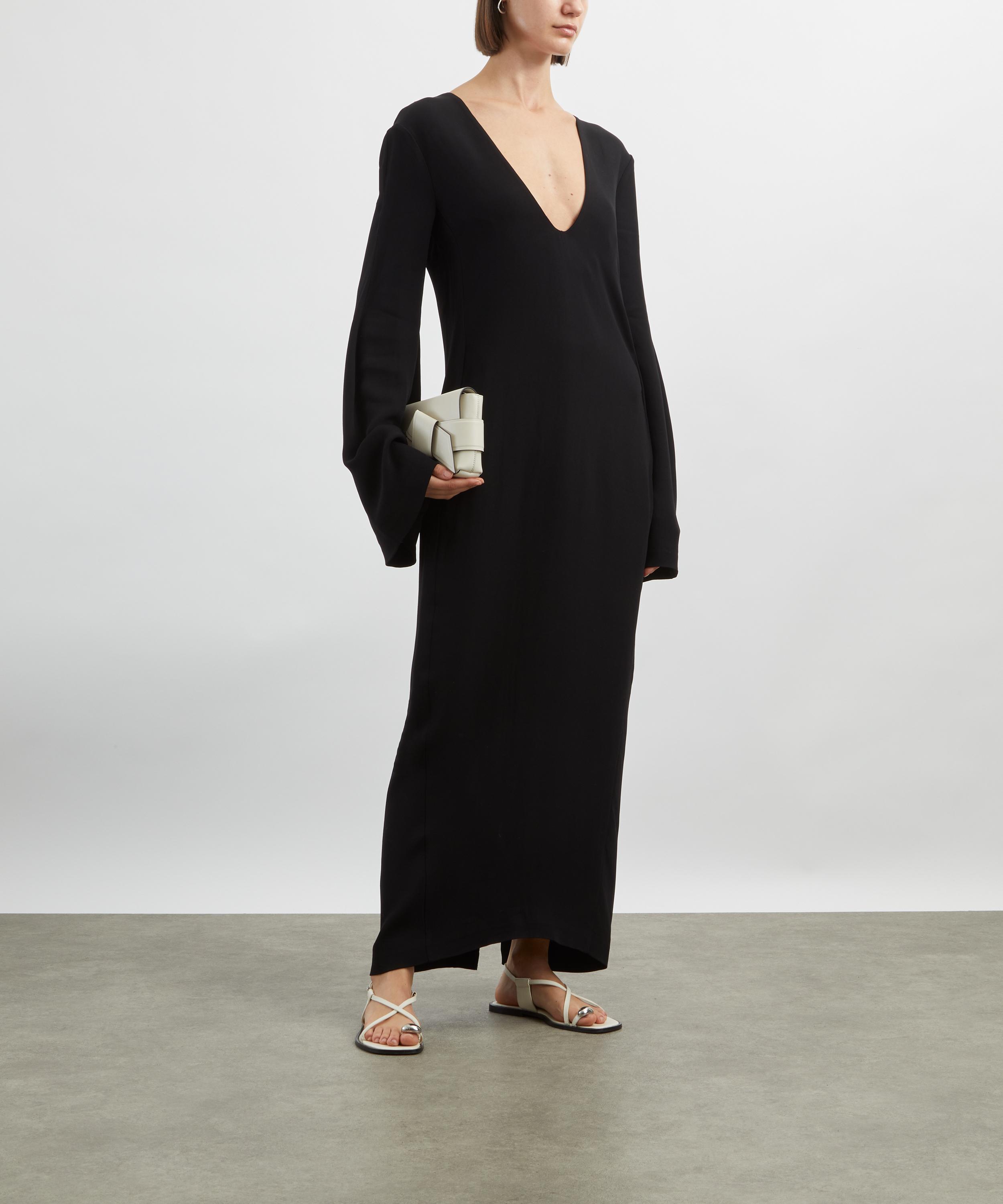 Toteme - Black Bell-Sleeve Maxi Dress image number 1