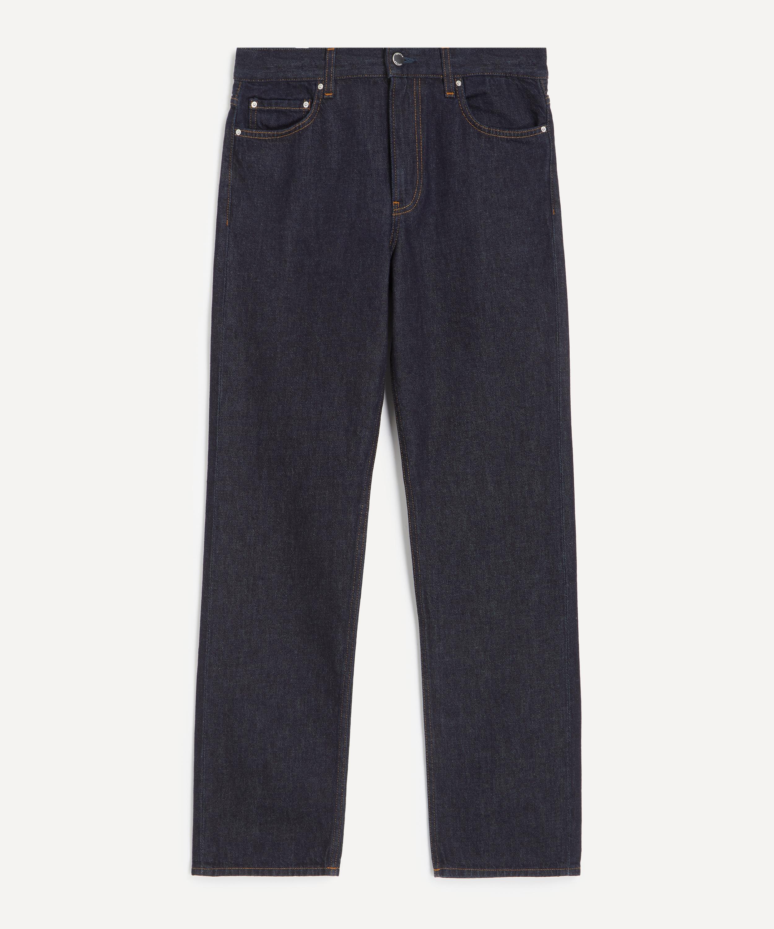 Toteme - Rinsed Blue Low Straight Denim Jeans image number 0