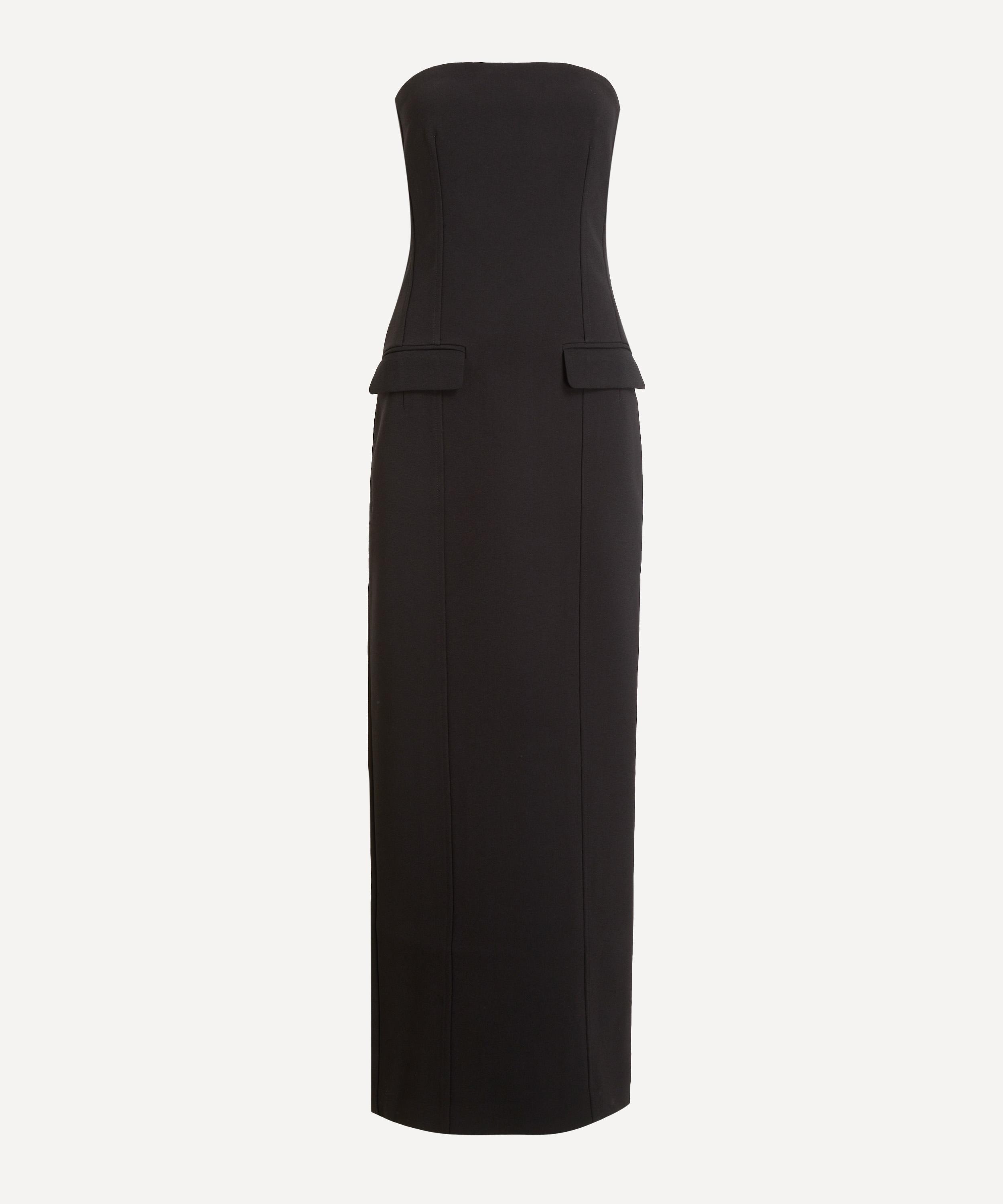 Toteme - Black Strapless Pocket Dress