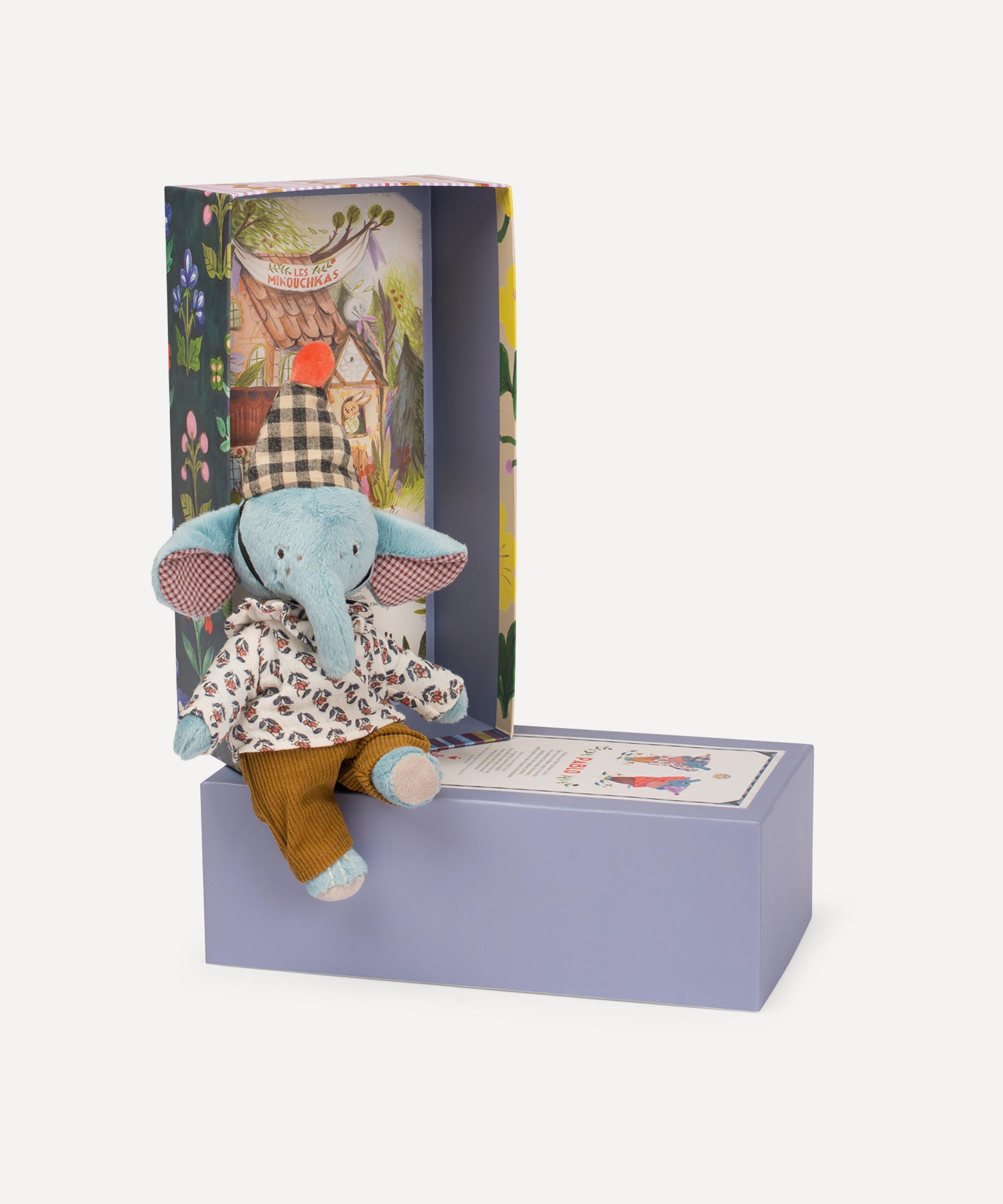 Moulin Roty - Pablo the Elephant Las Minouchkas Soft Toy image number 1