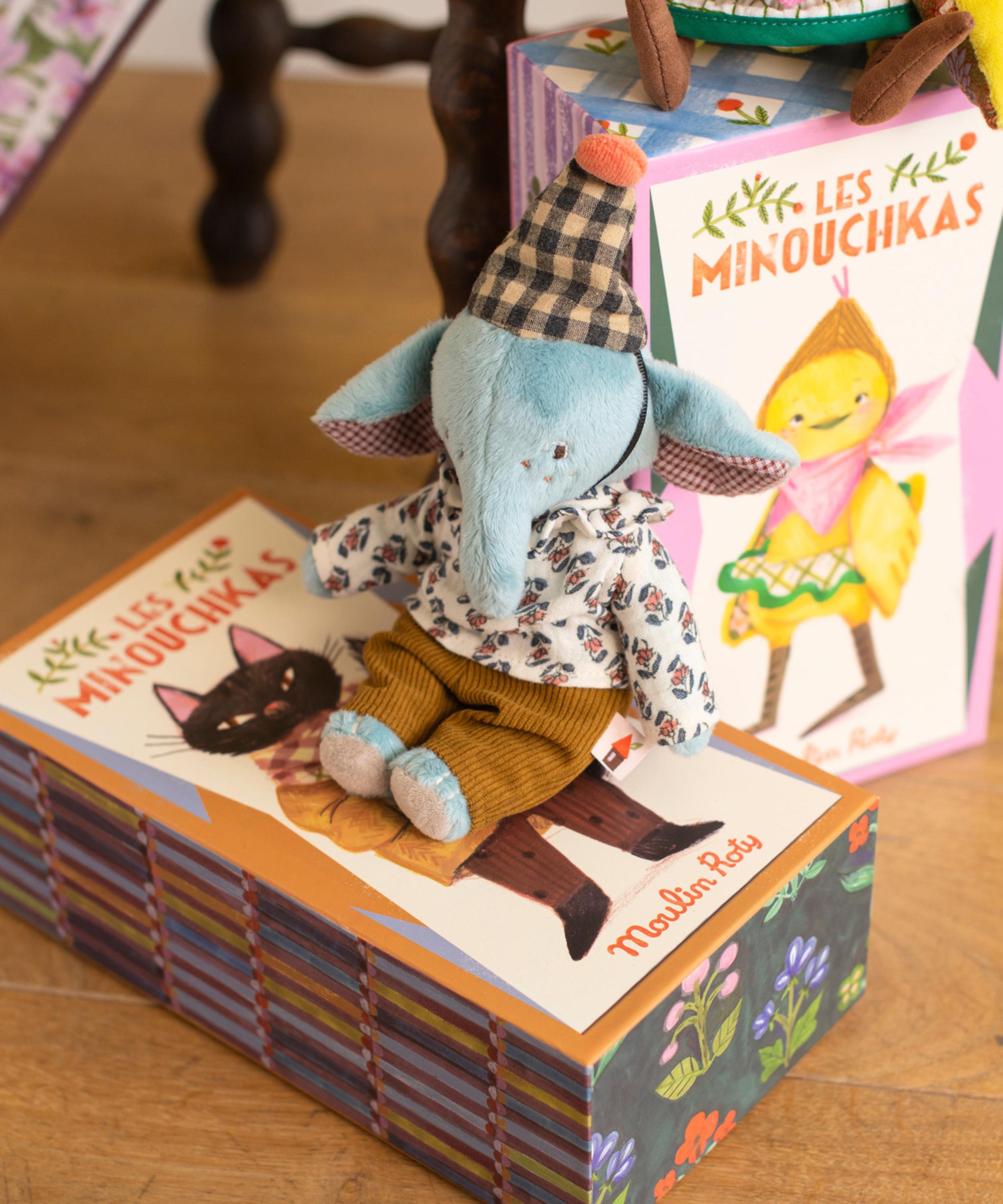 Moulin Roty - Pablo the Elephant Las Minouchkas Soft Toy image number 2