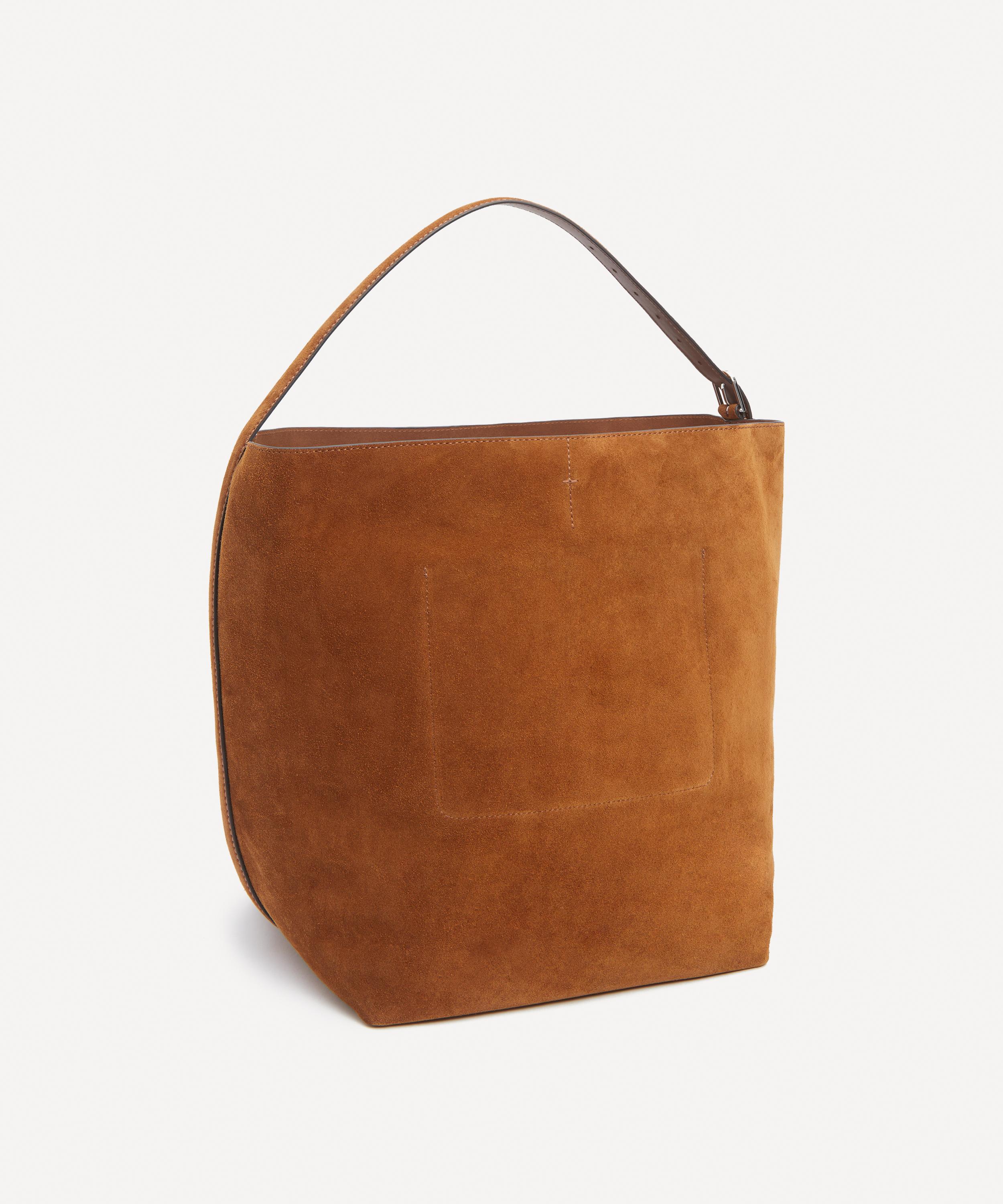 Toteme - Belted Suede Tote Bag image number 