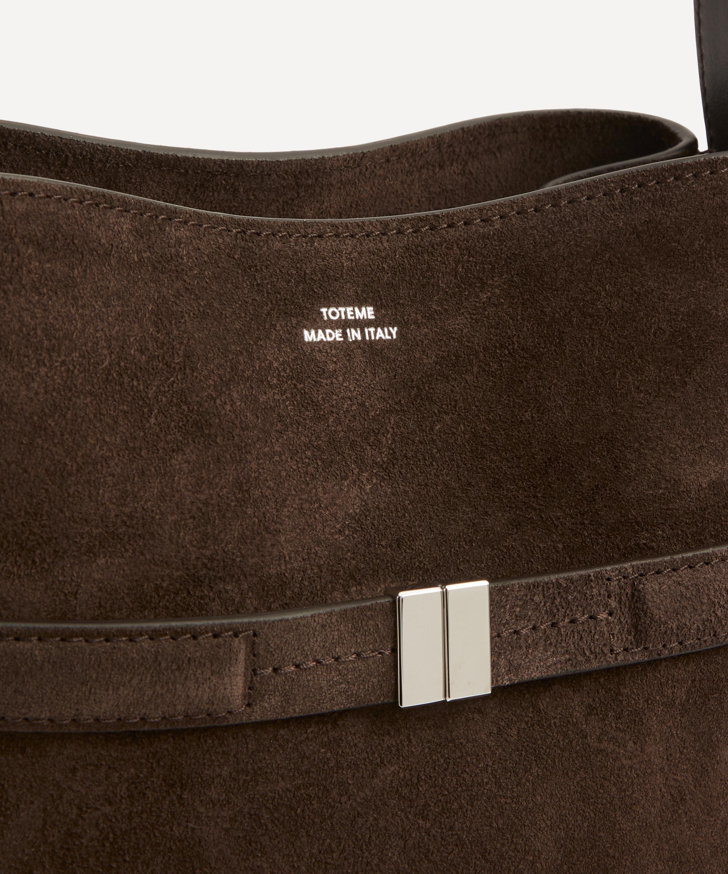 Toteme - Belted Suede Bucket Bag image number 4