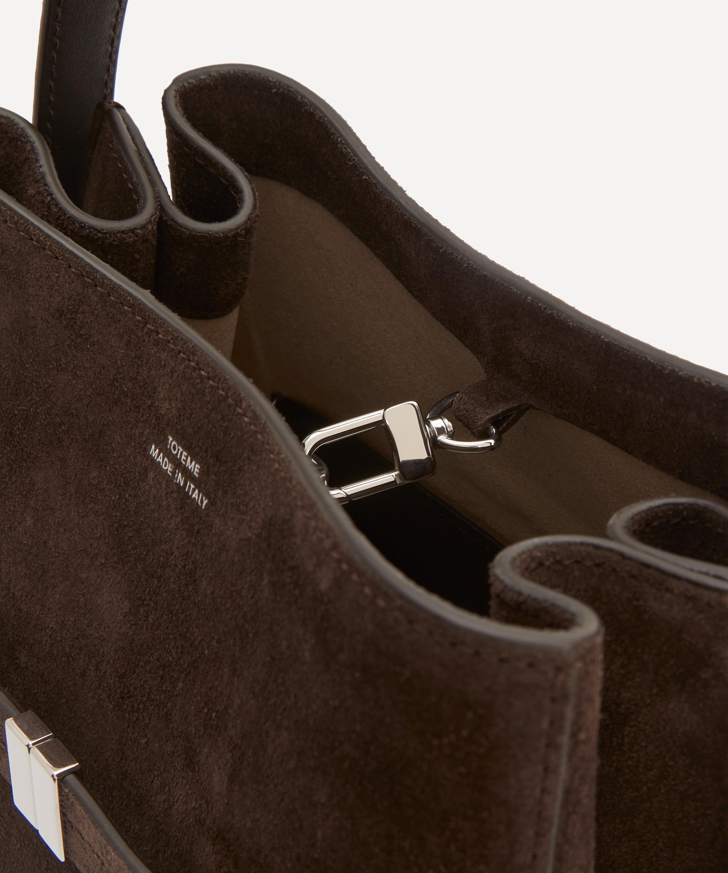 Toteme - Belted Suede Bucket Bag image number 5