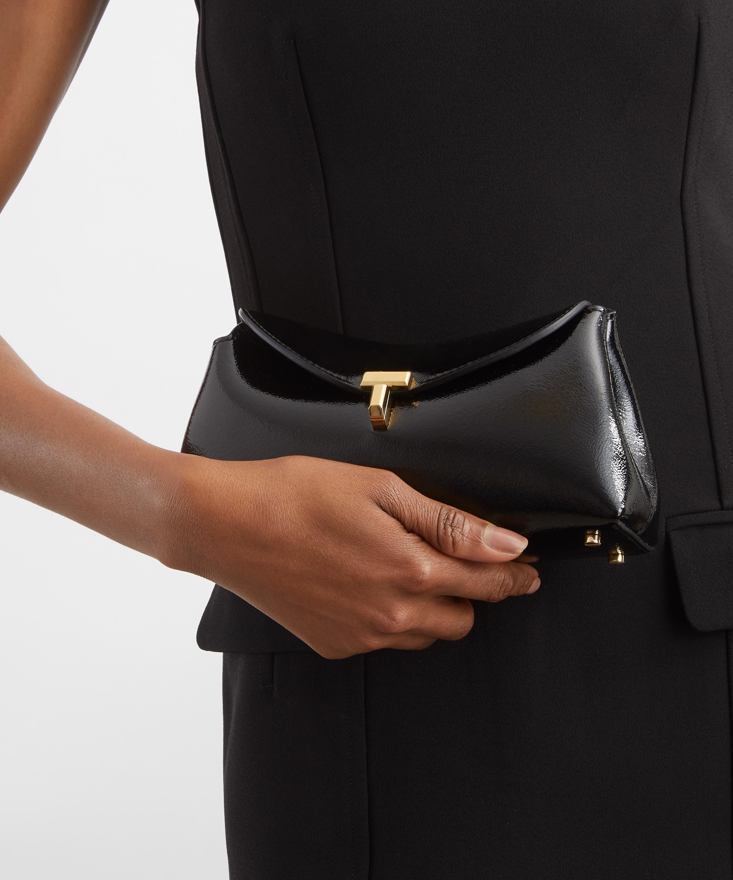 Toteme - Mini T-Lock Leather Clutch image number 1