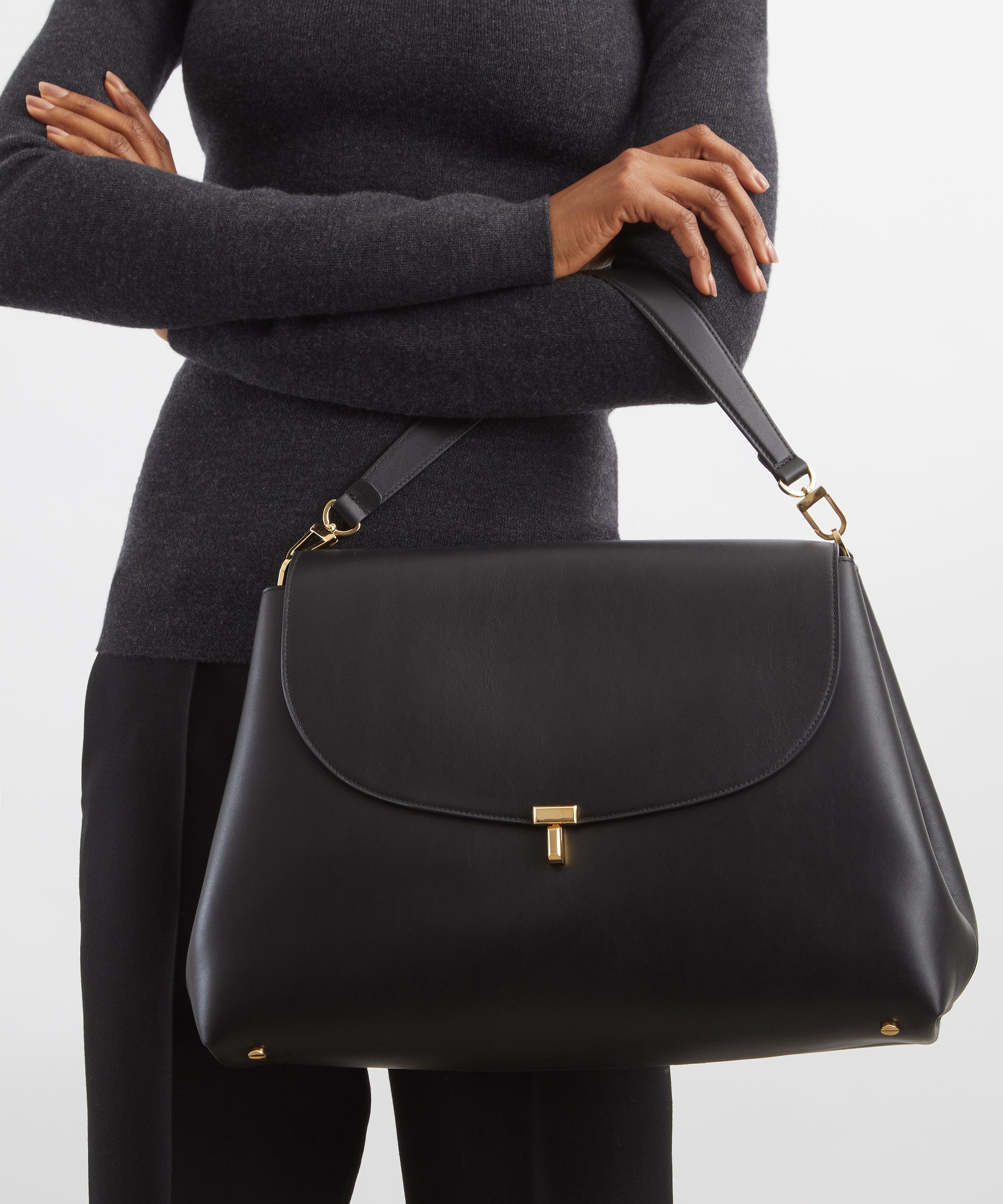 Toteme - T-Lock Leather Satchel image number 1