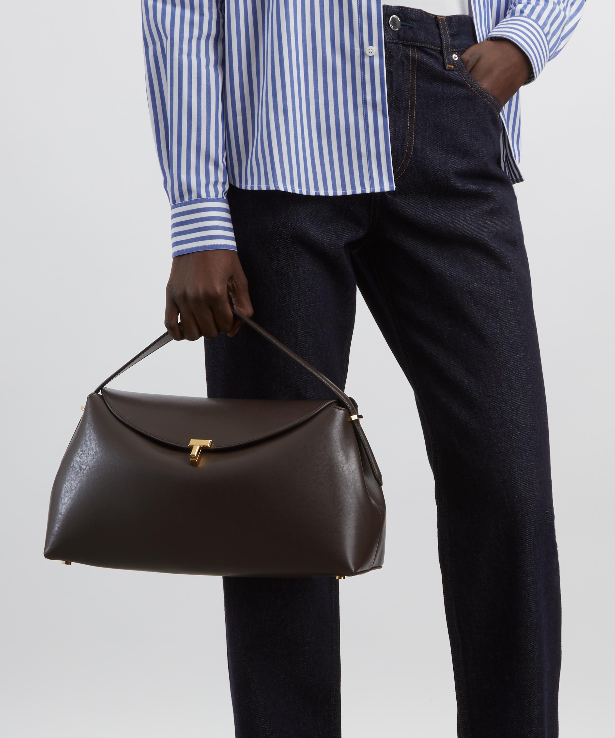 Toteme - T-Lock Leather Top Handle Bag image number 0