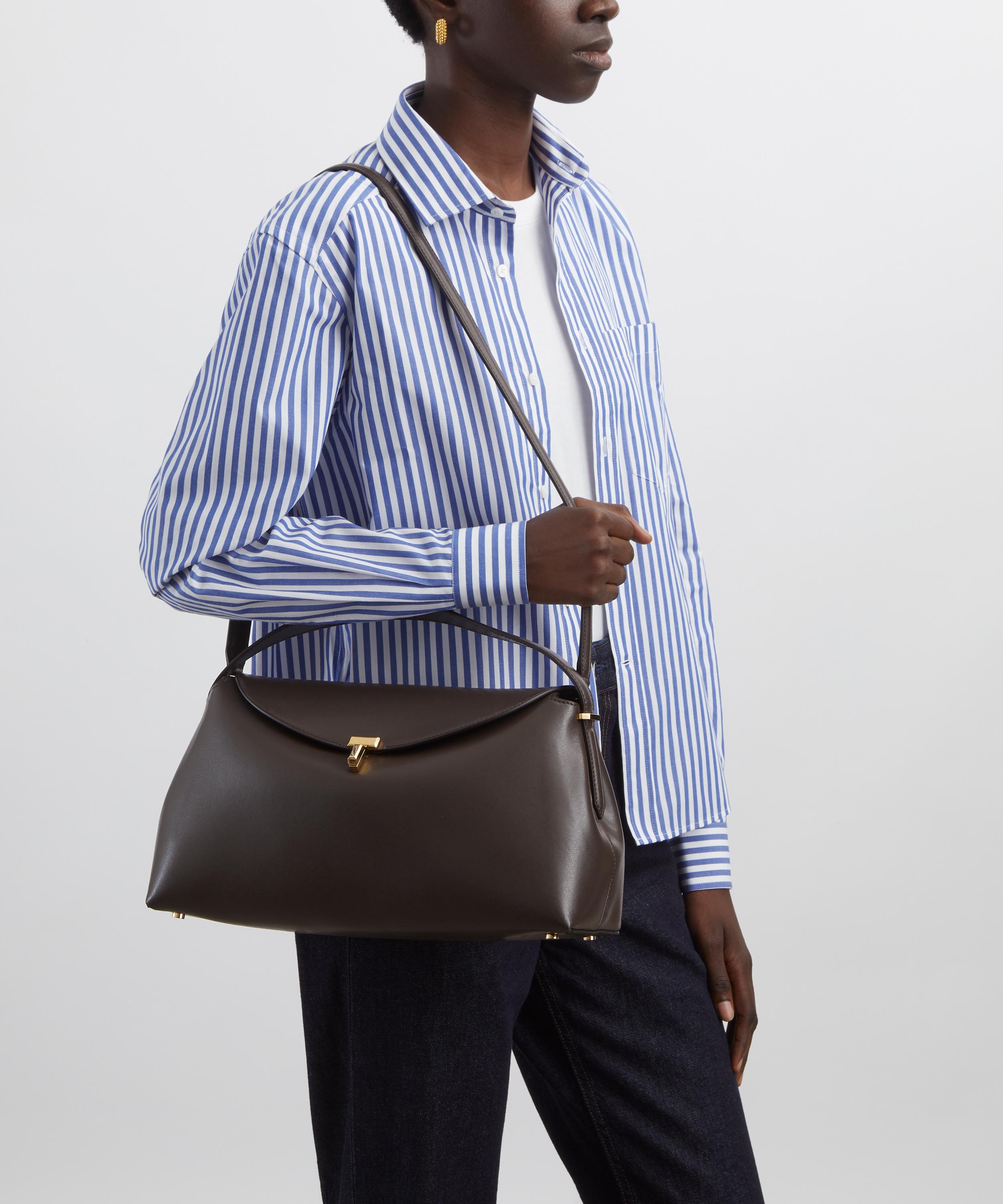 Toteme - T-Lock Leather Top Handle Bag image number 1