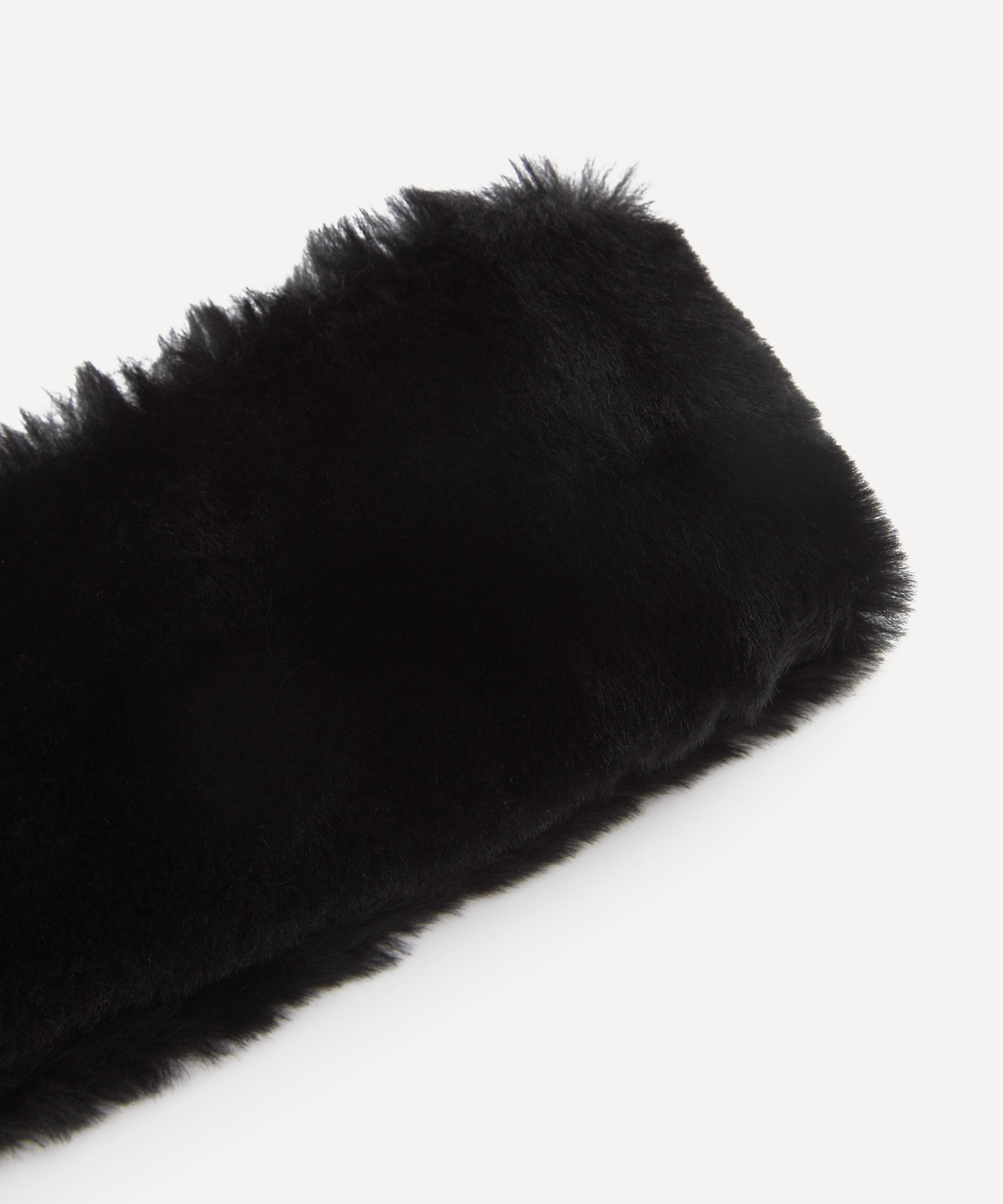 Toteme - Black Shearling Headband image number 1