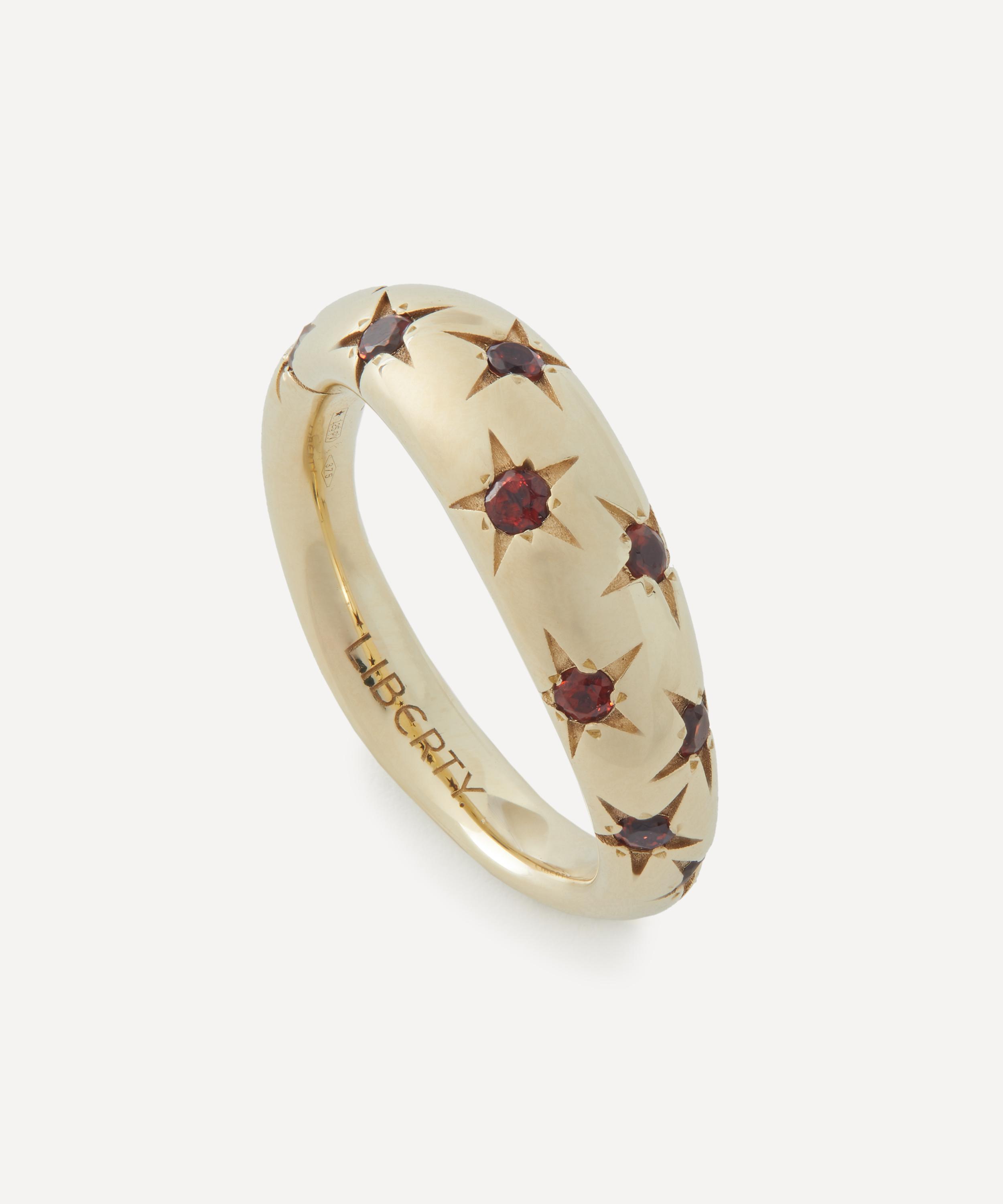 Liberty - 9ct Gold Ianthe Star Garnet Ring image number 2