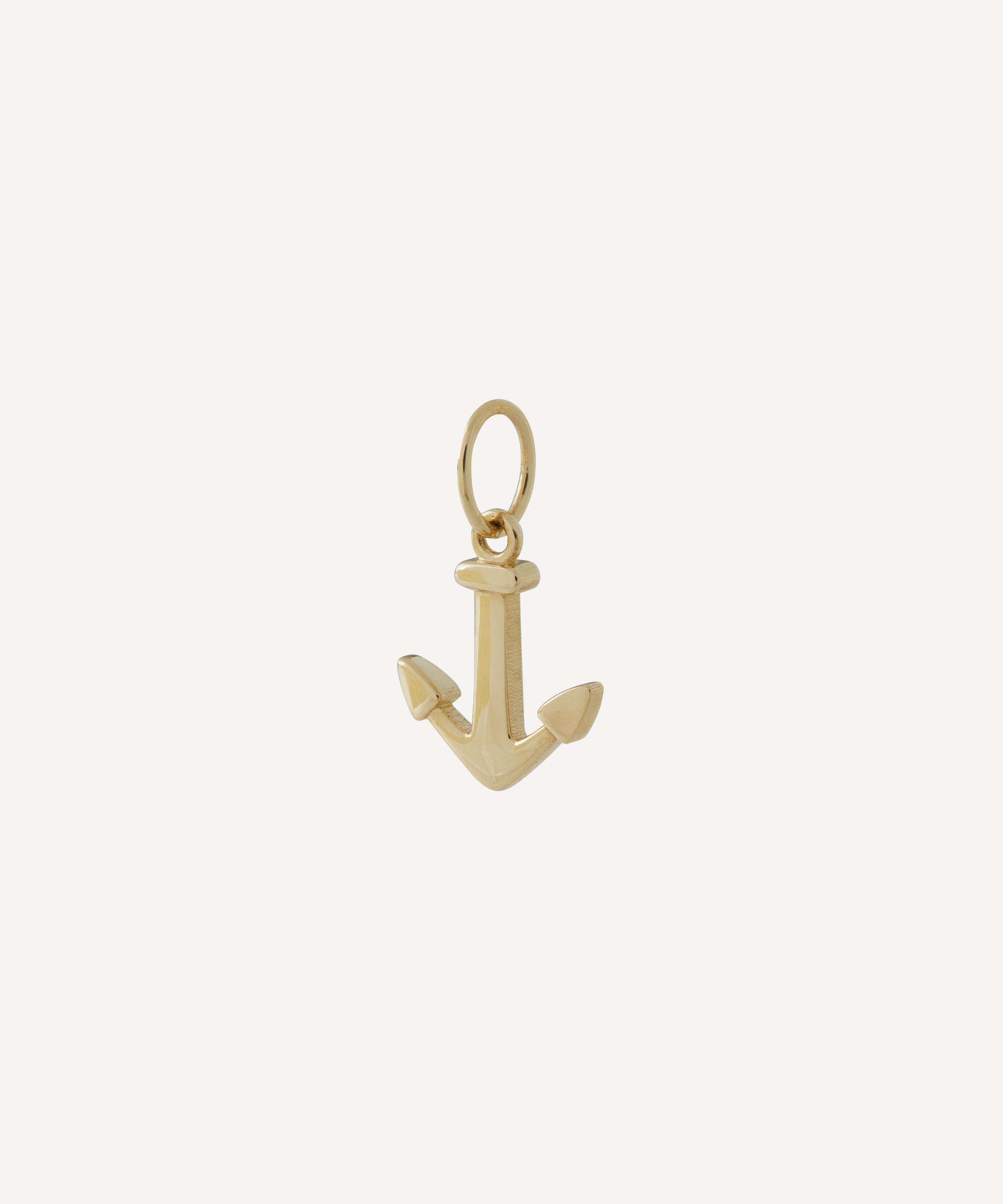 Liberty - 9ct Gold Nautical Anchor Pendant image number 2