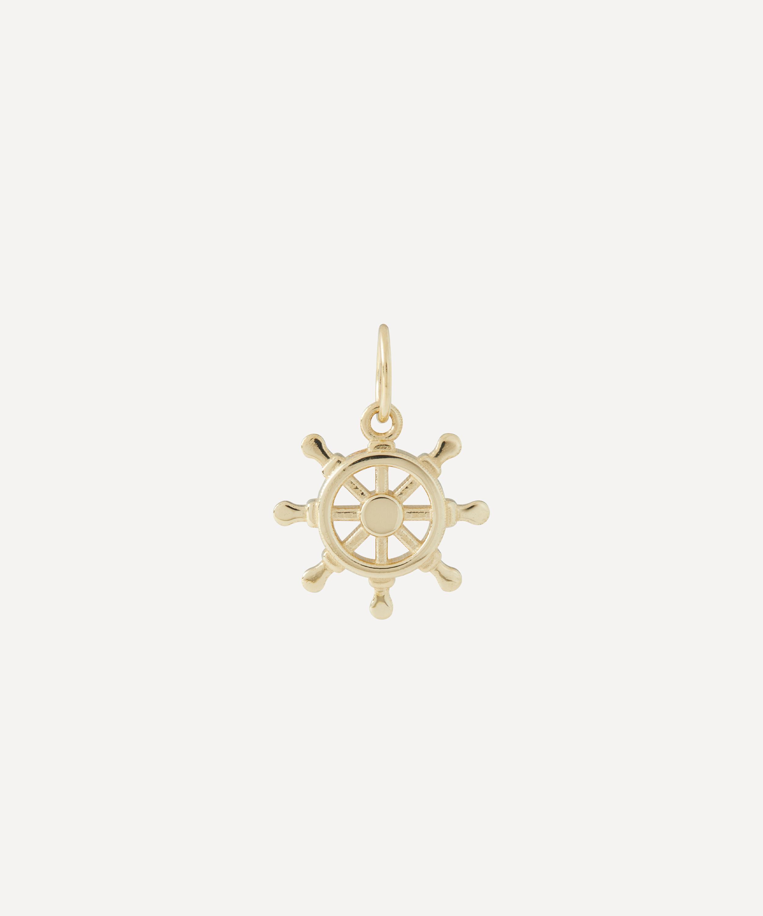 Liberty - 9ct Gold Nautical Helm Pendant image number 0